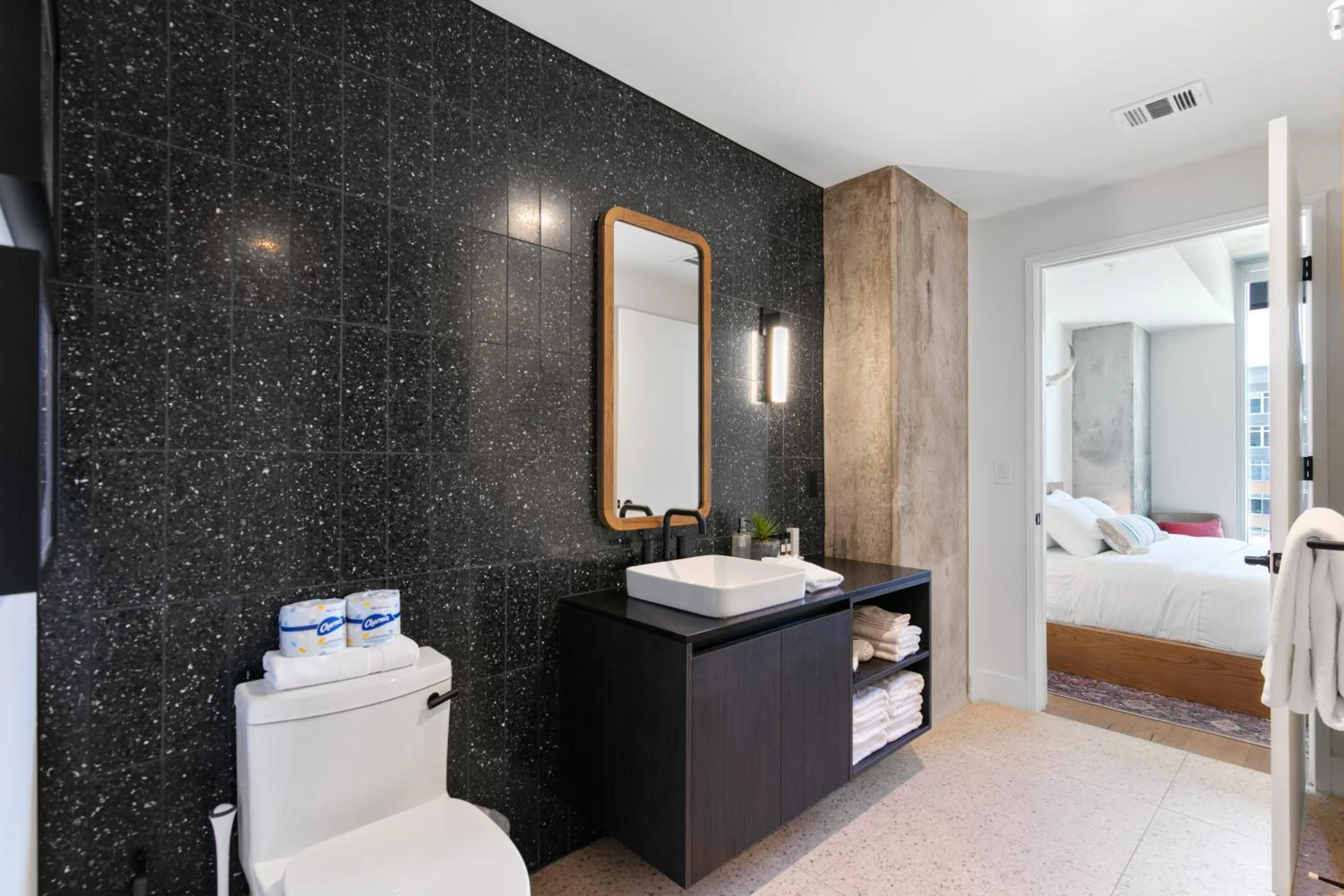 Bed in Austin Condo Hotel