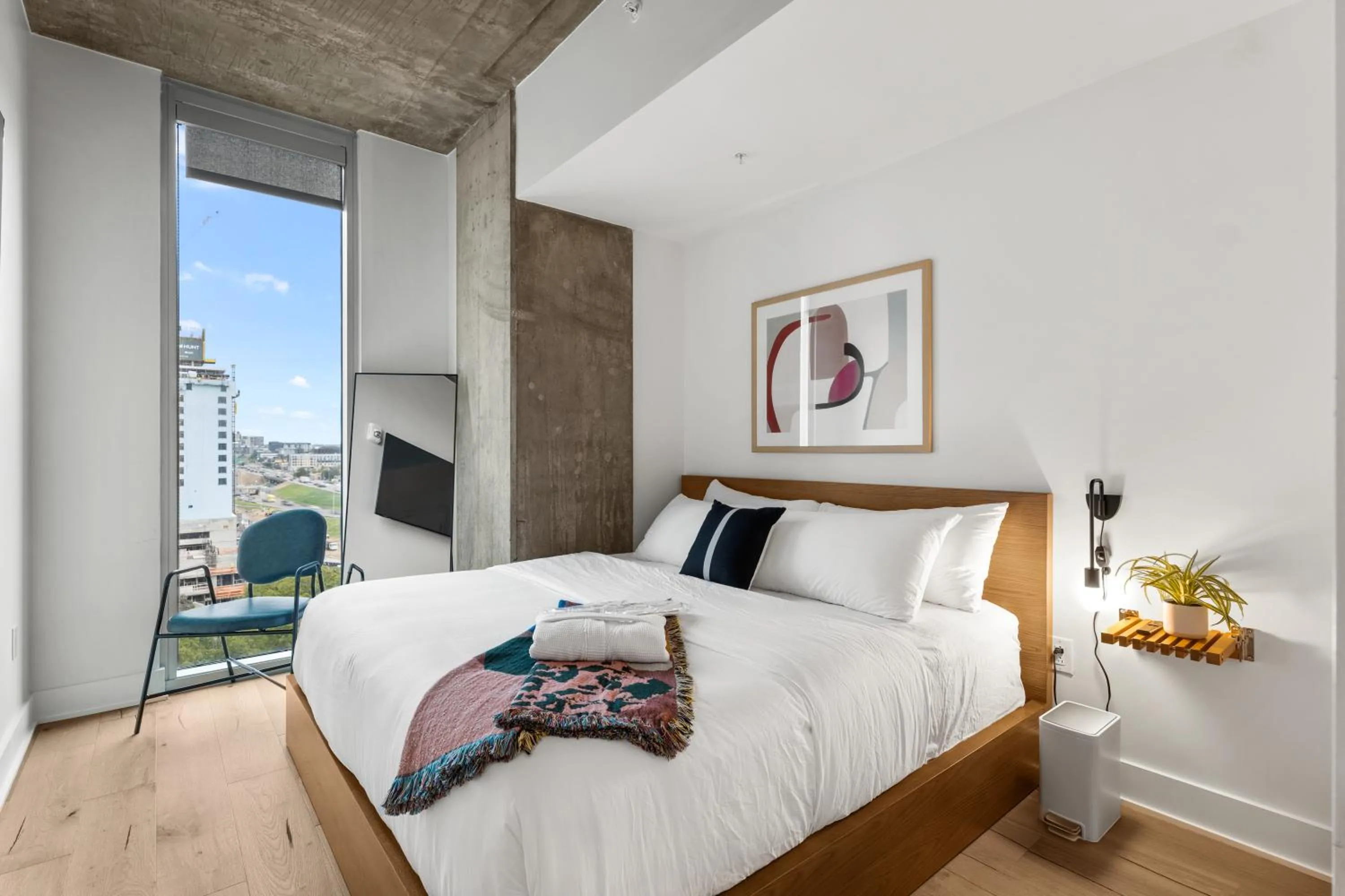 Bed in Austin Condo Hotel