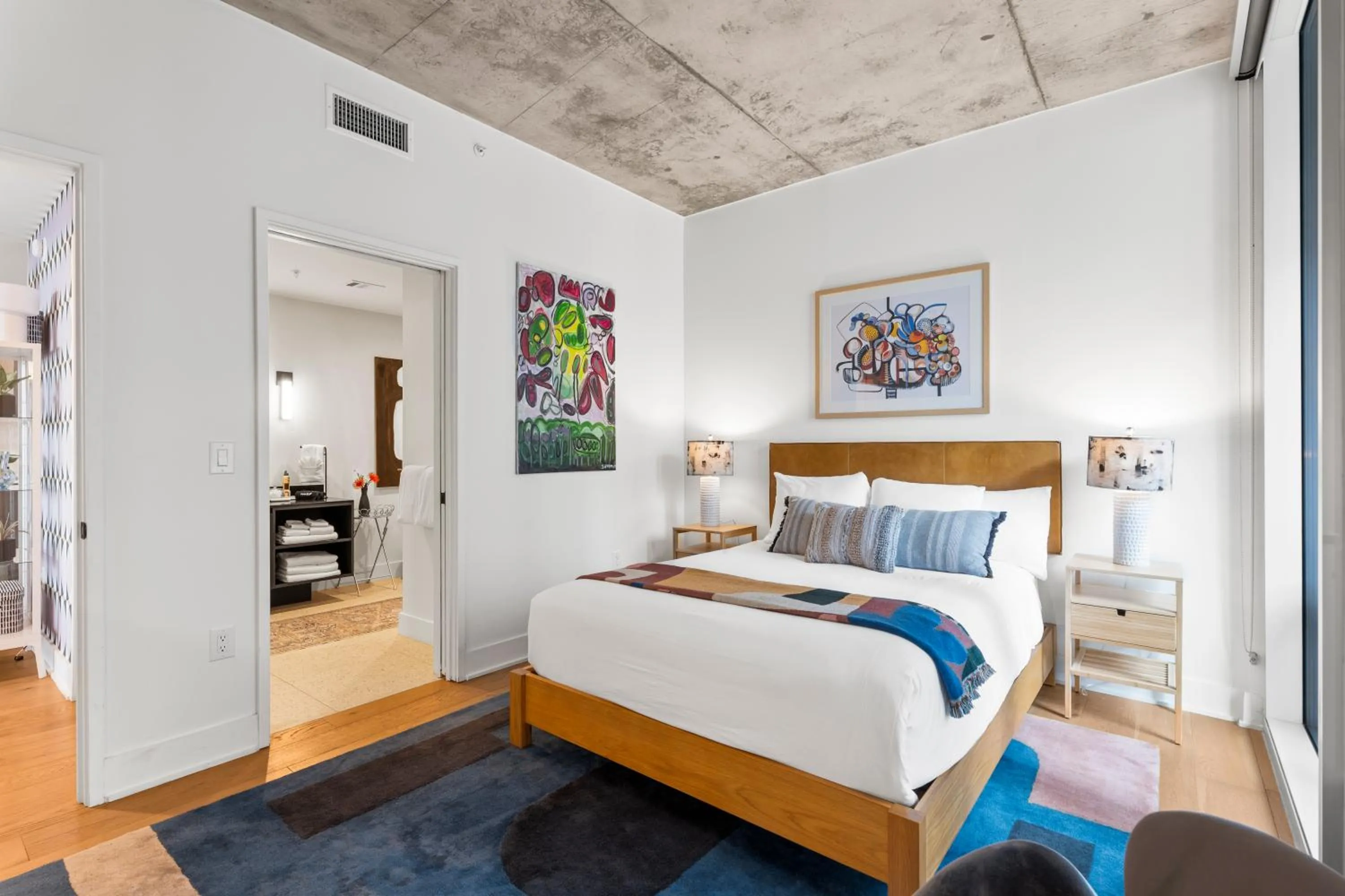 Bed in Austin Condo Hotel