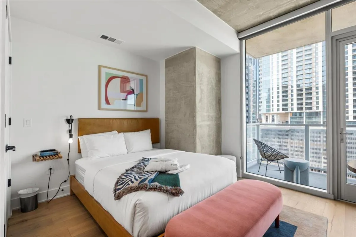 Bed in Austin Condo Hotel