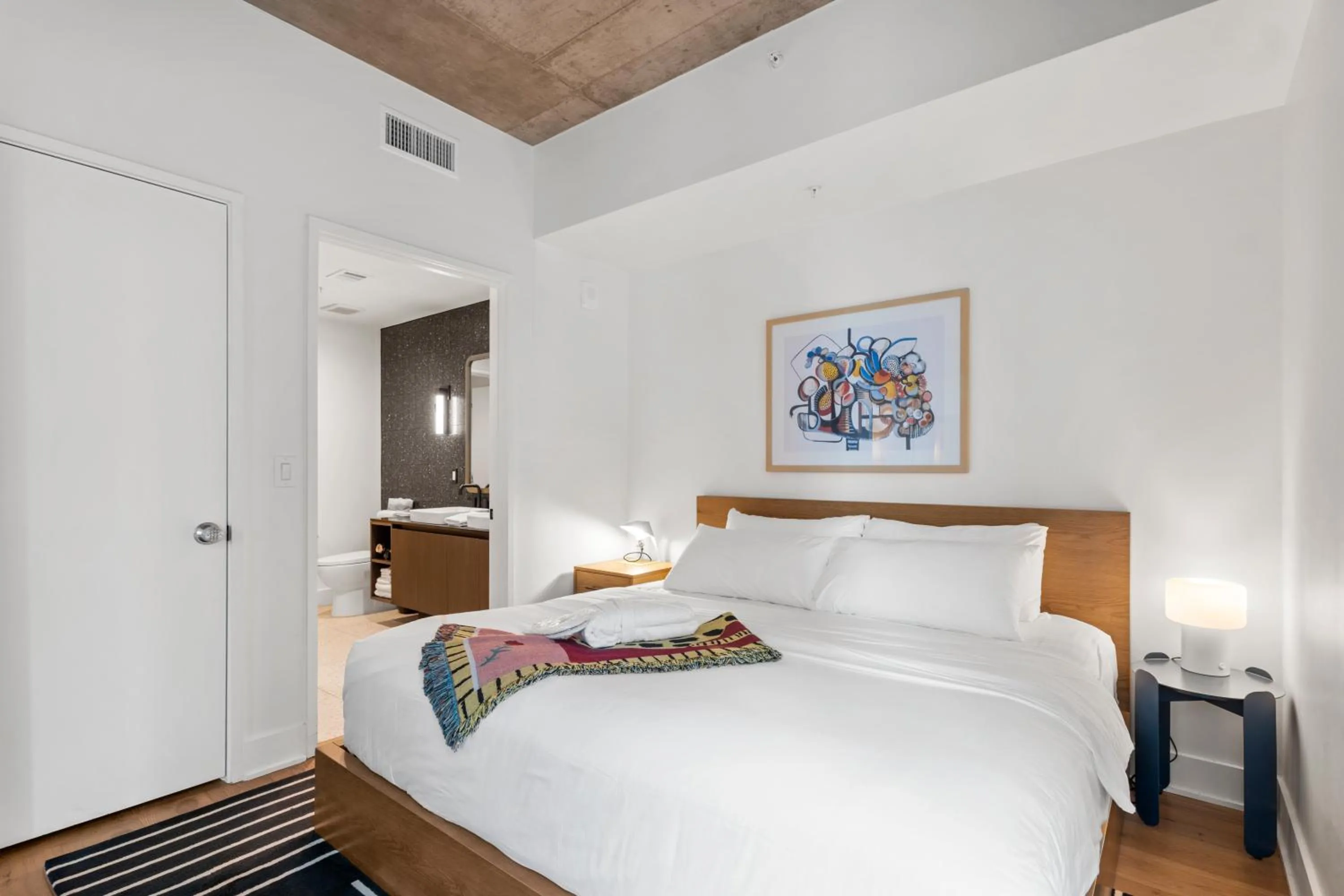 Bed in Austin Condo Hotel