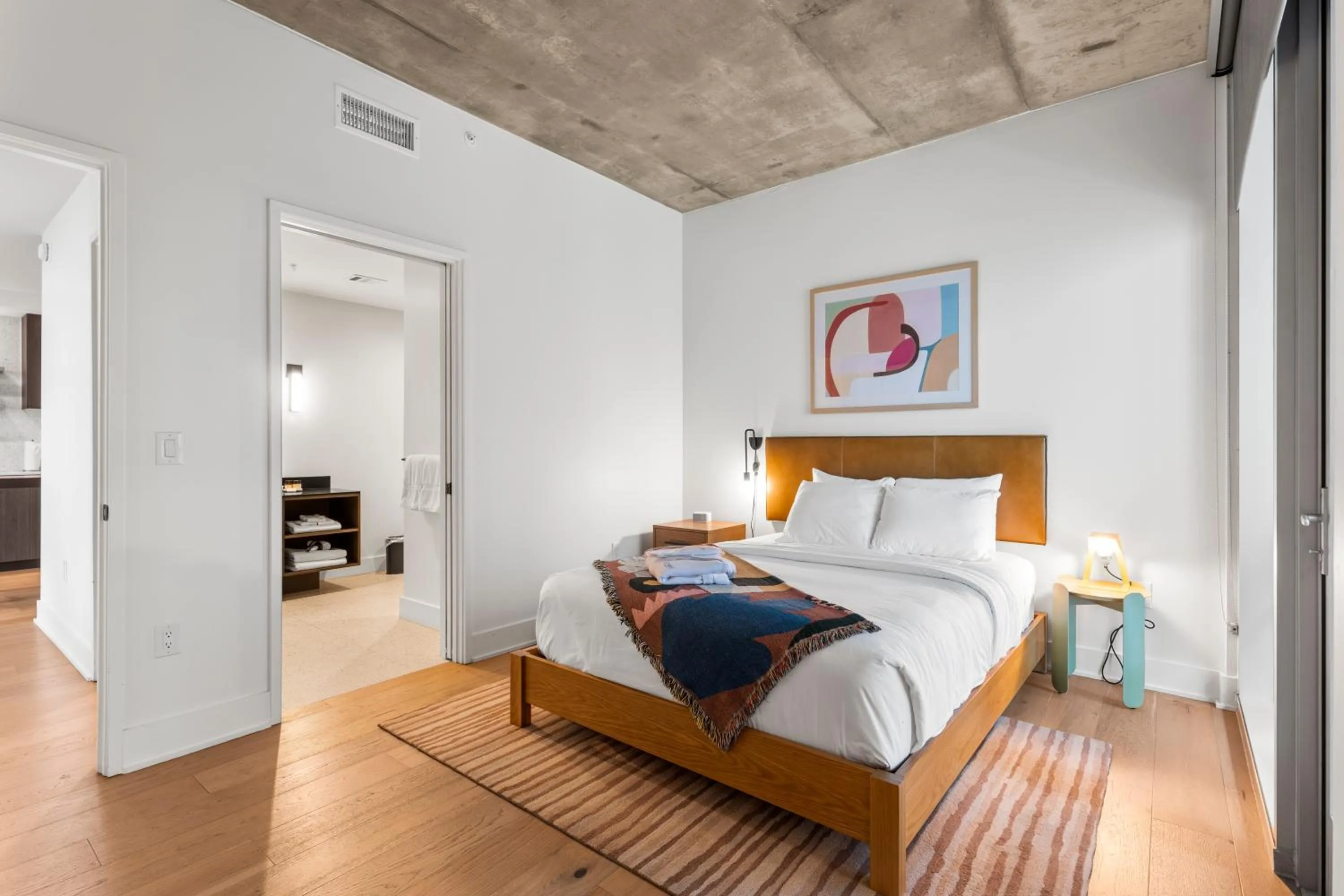 Bed in Austin Condo Hotel