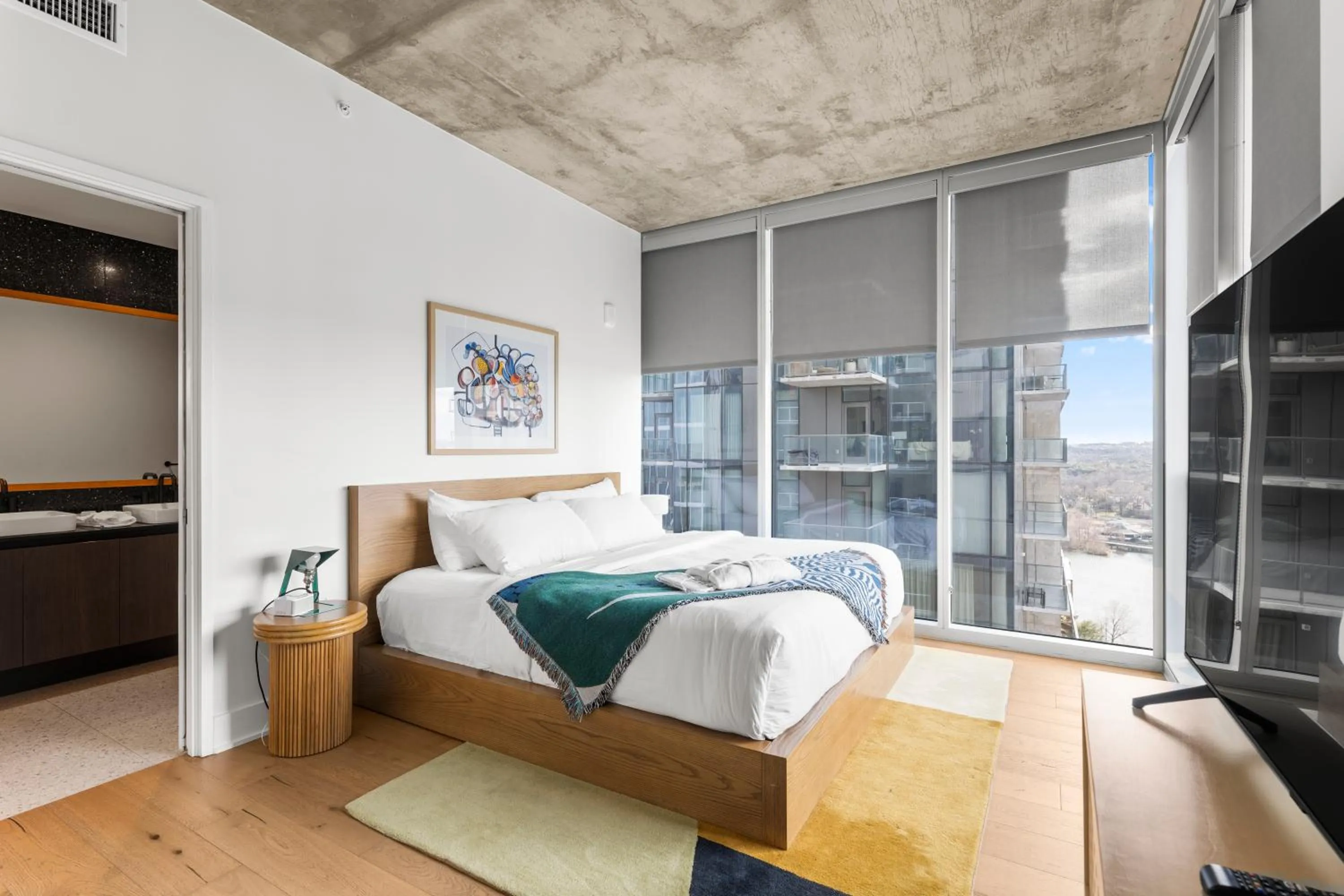 Bed in Austin Condo Hotel