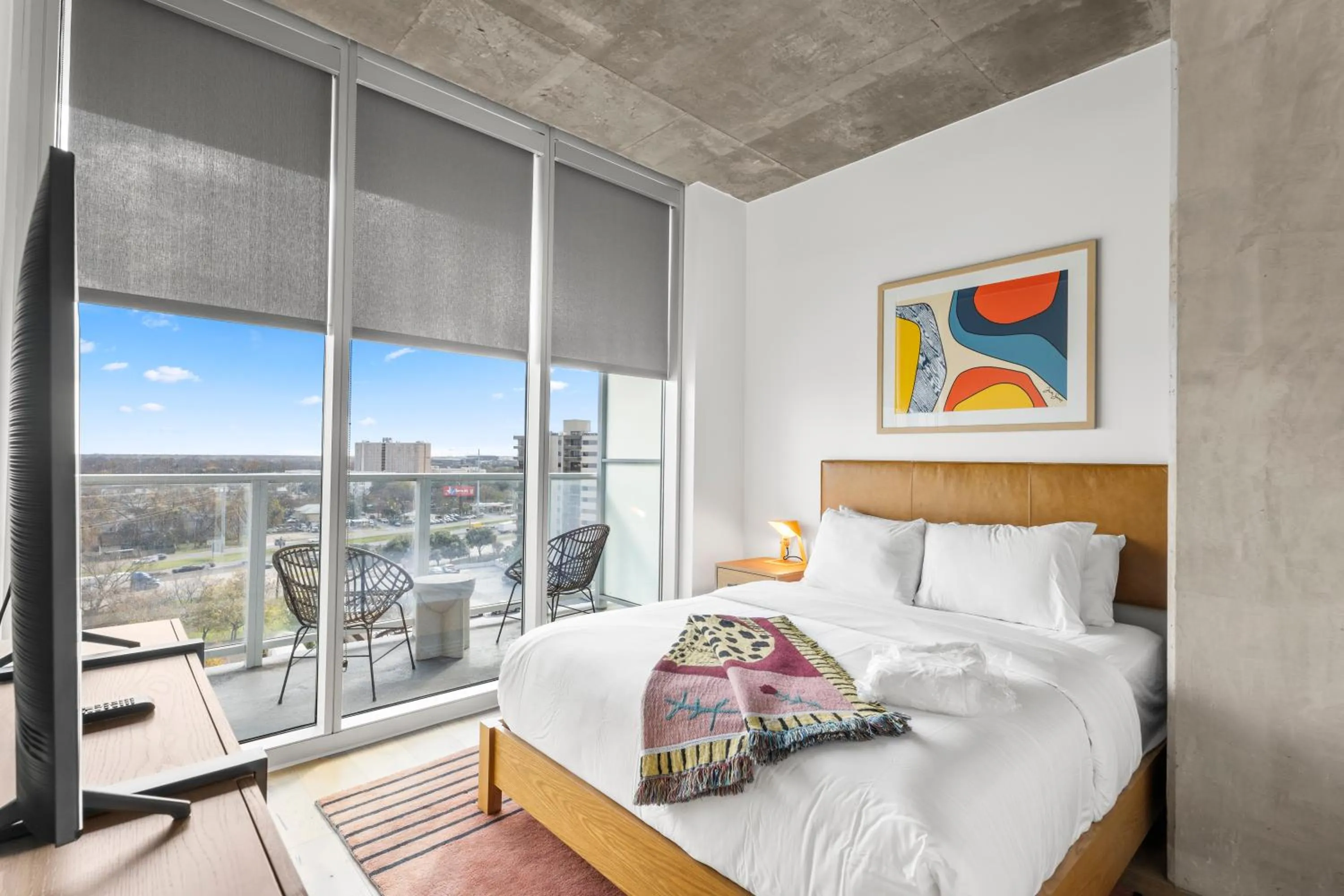 Bed in Austin Condo Hotel