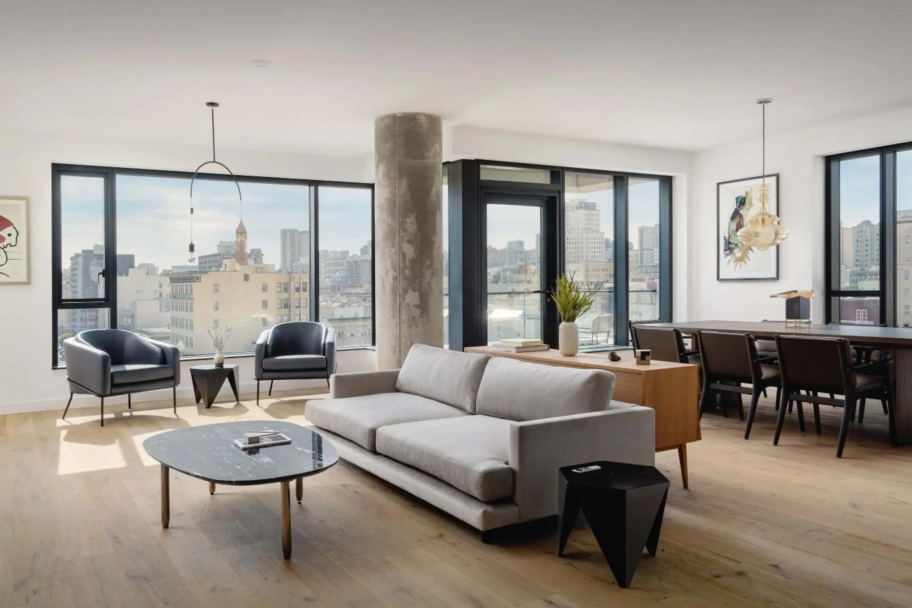 Living room in Timbri Hotel San Francisco, Curio Collection by Hilton Living room in Timbri Hotel San Francisco, Curio Collection by Hilton