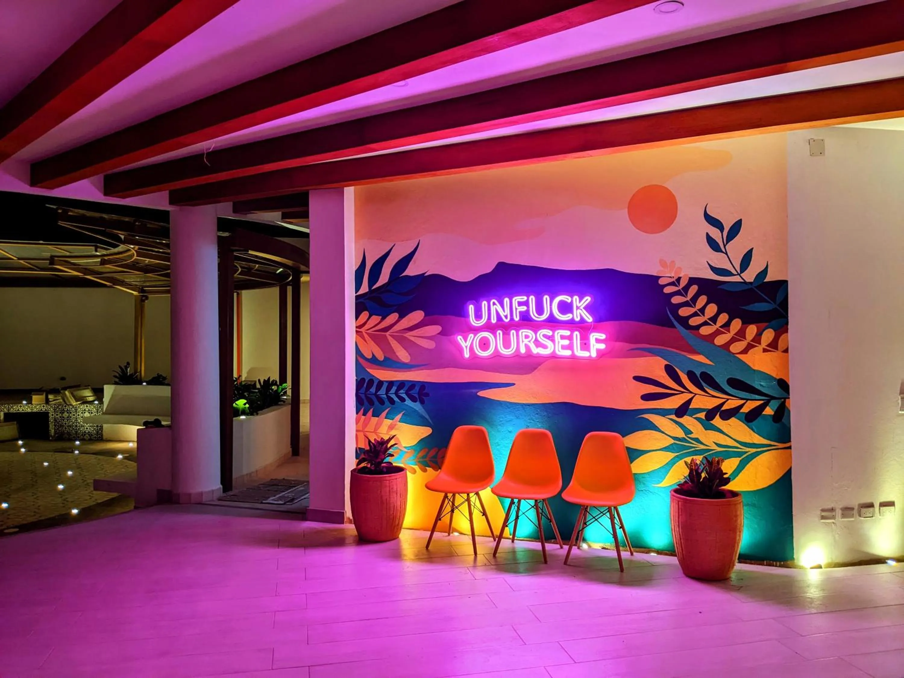 Lobby or reception in OFF HOSTEL