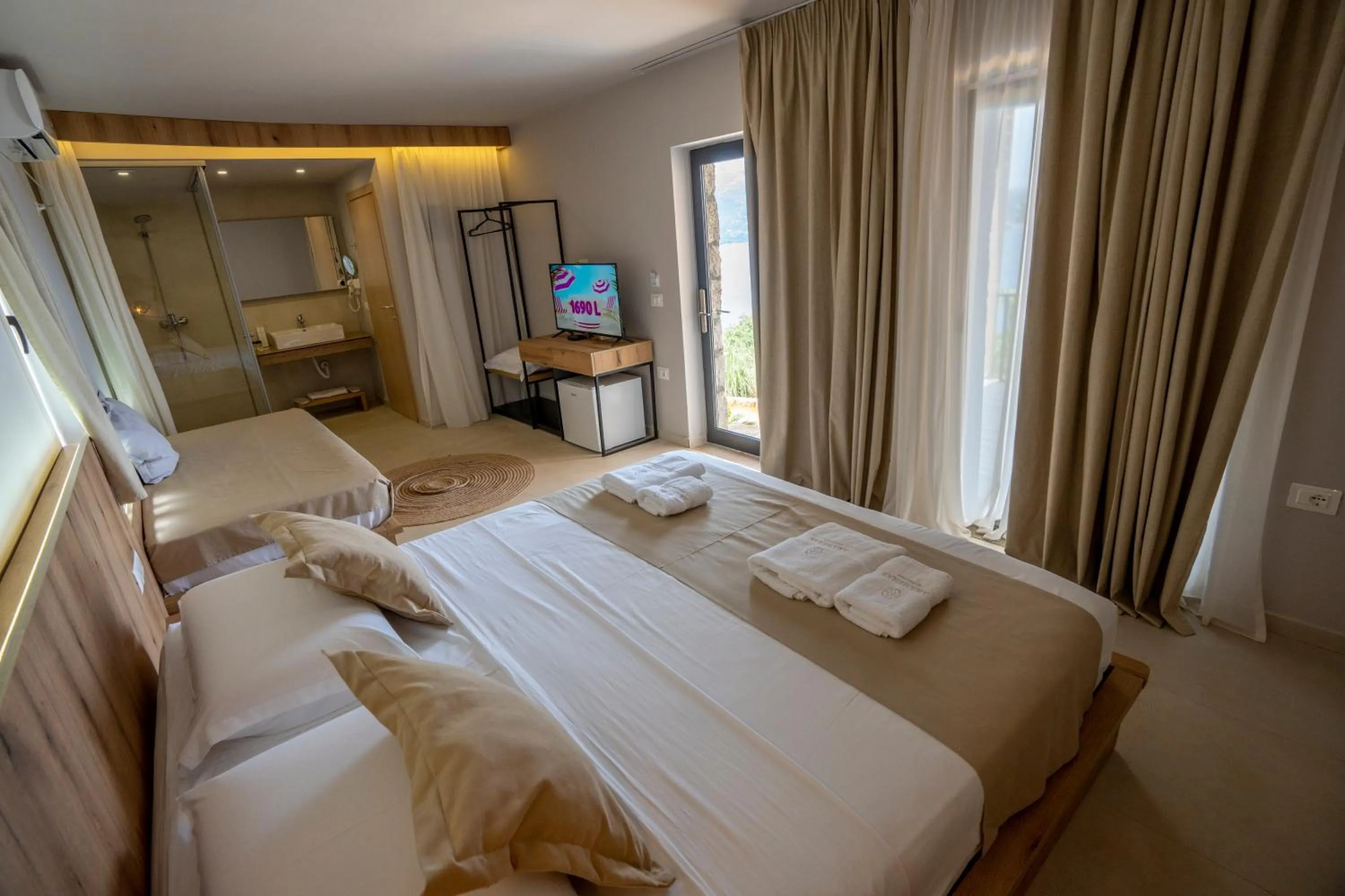 Bed in Arameras Beach Resort