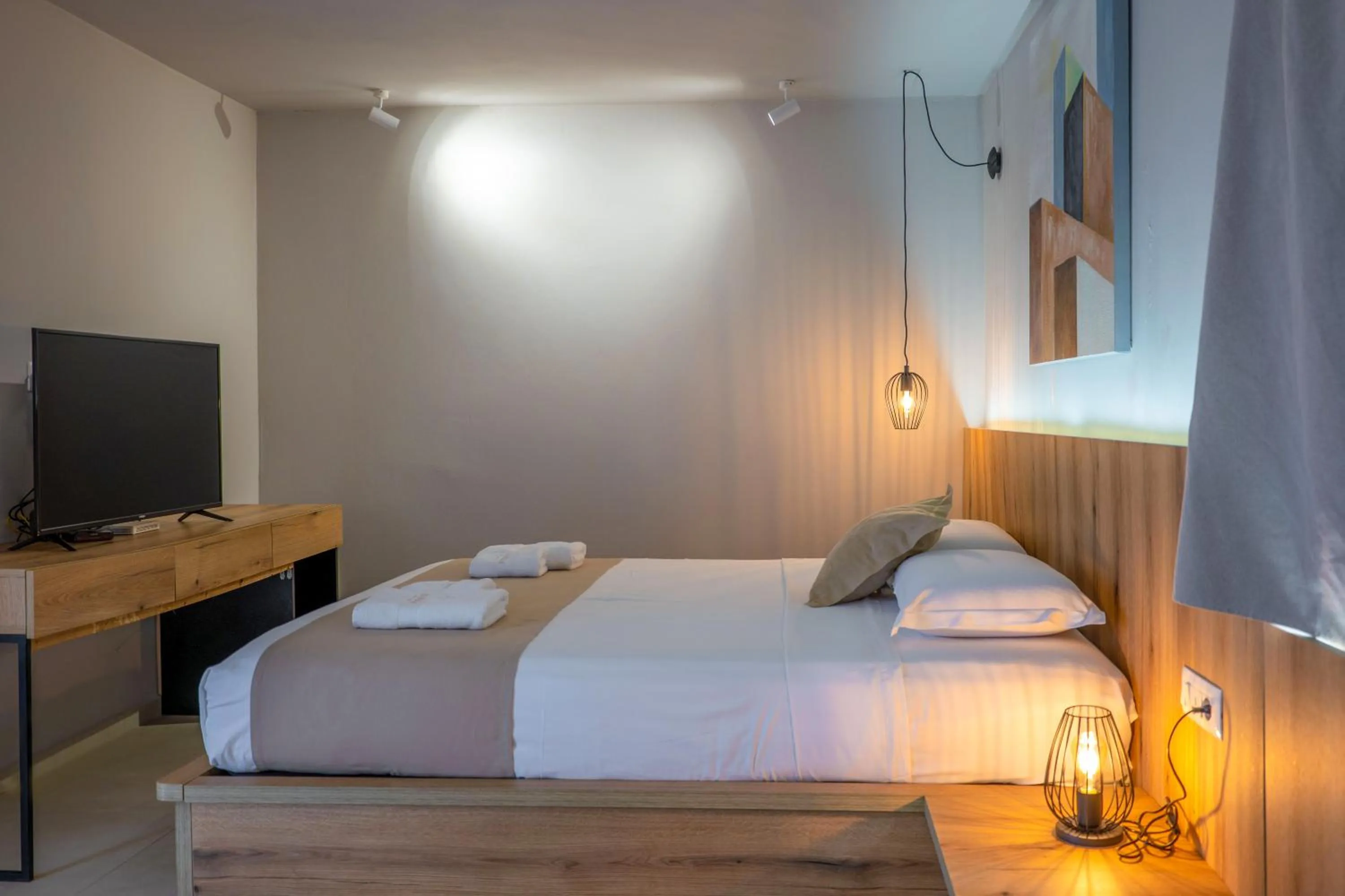 Bed in Arameras Beach Resort