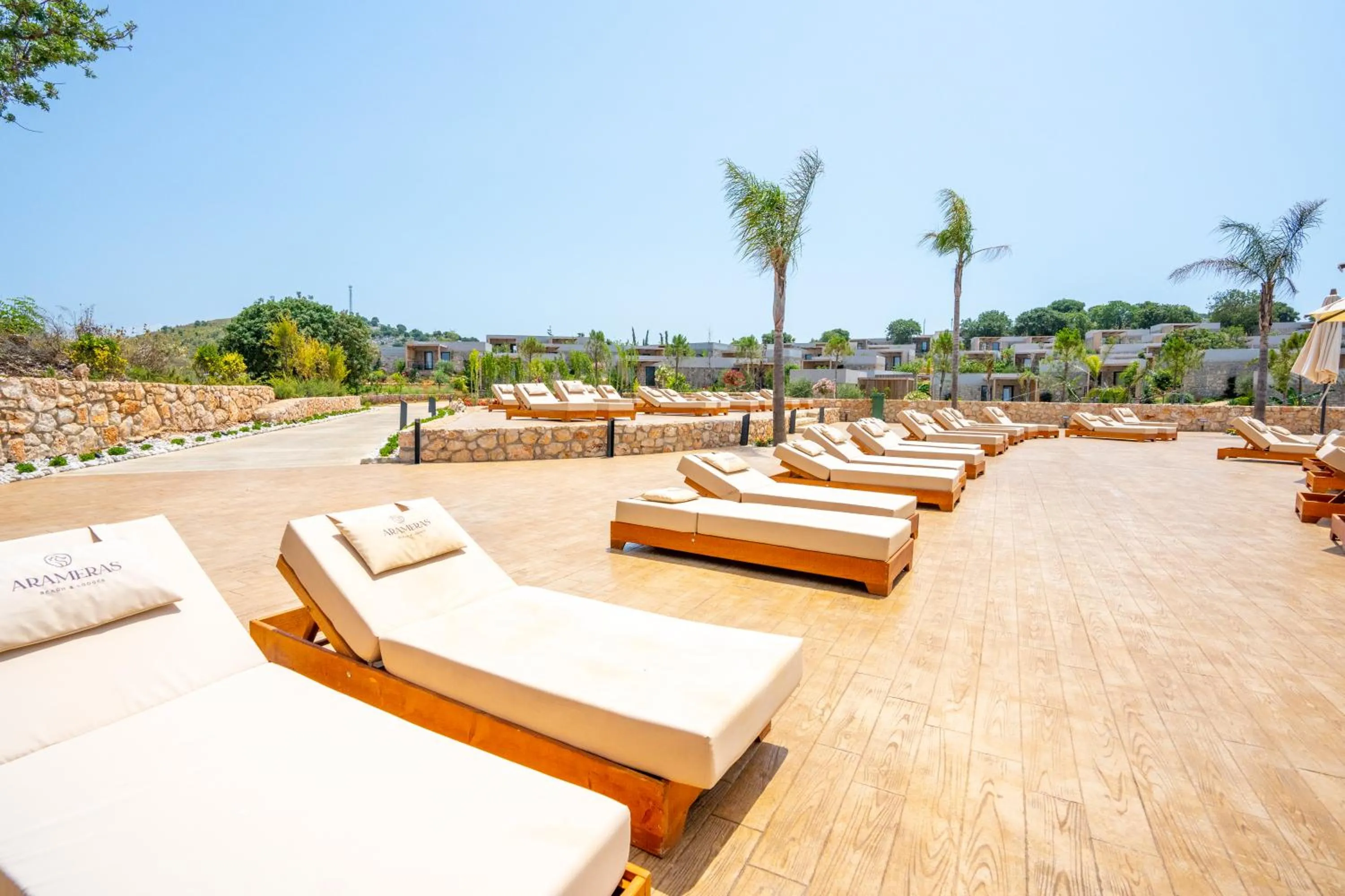 Pool view in Arameras Beach Resort