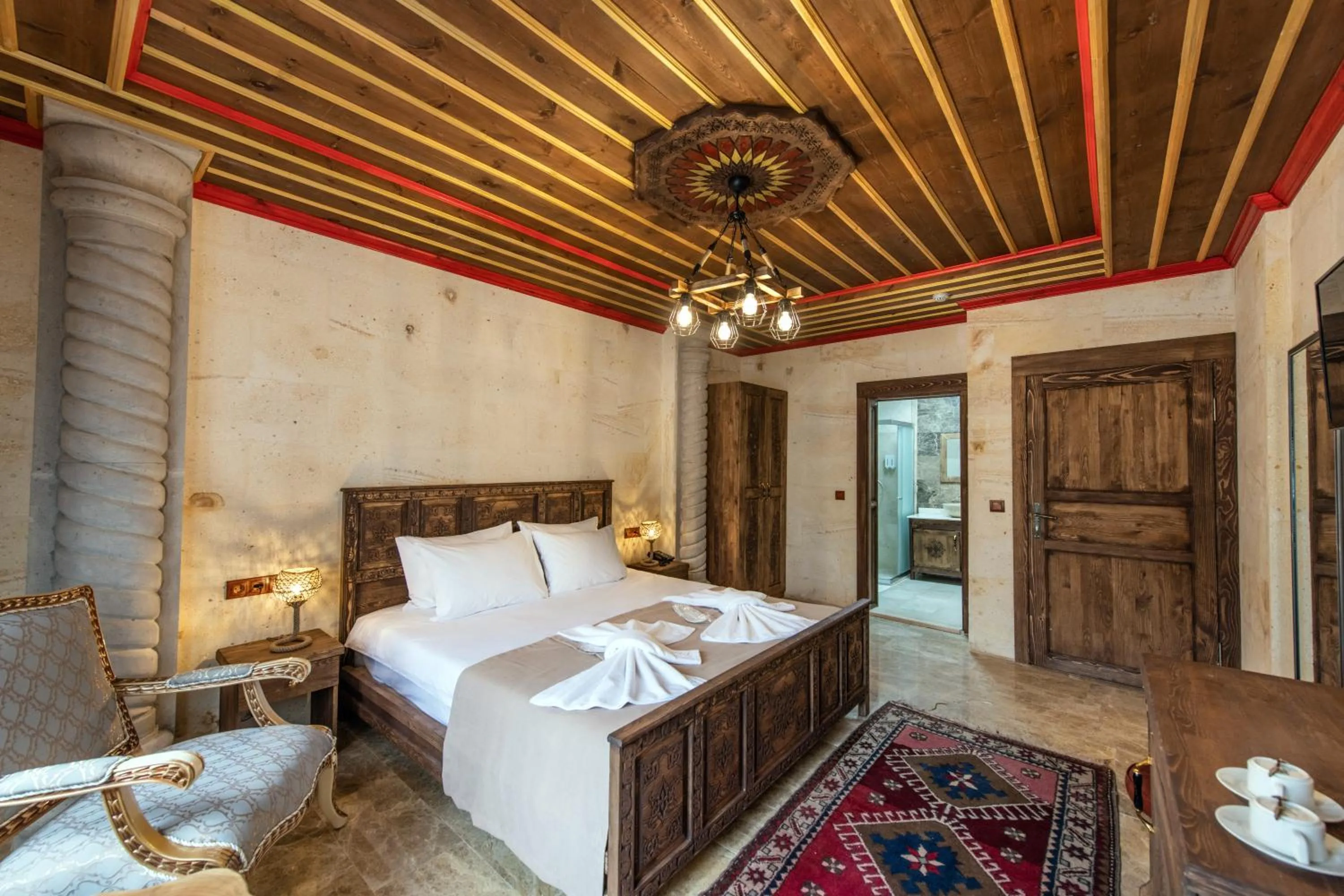 Bedroom, Bed in Volare Stone Hotel