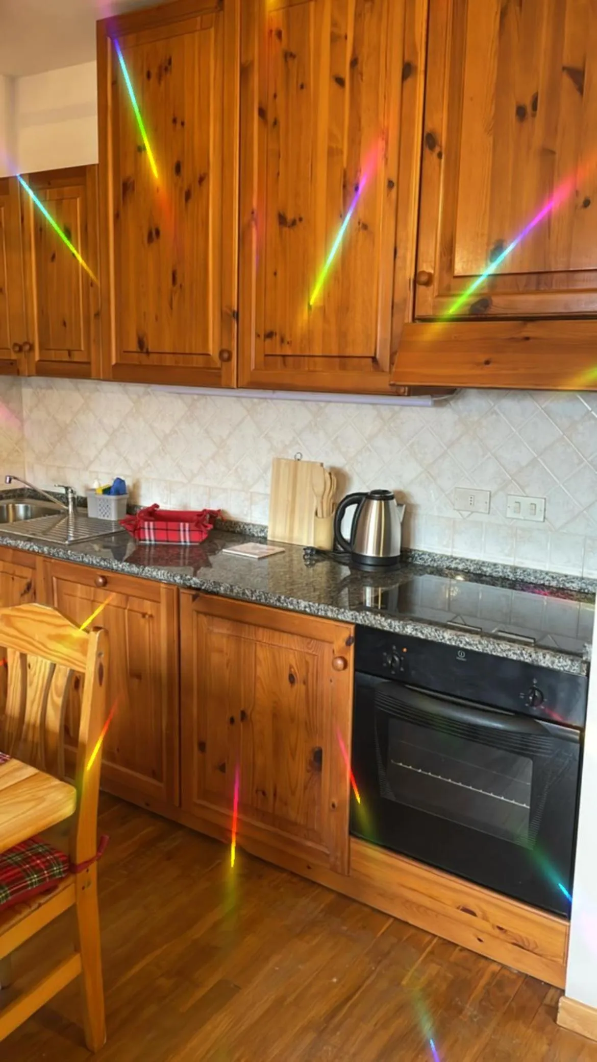 Kitchen or kitchenette in Residenza Riva Wellness Apartment Spa