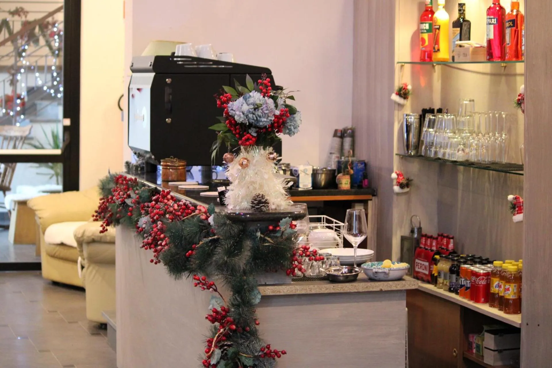 Lounge or bar in Residenza Riva Wellness Apartment Spa