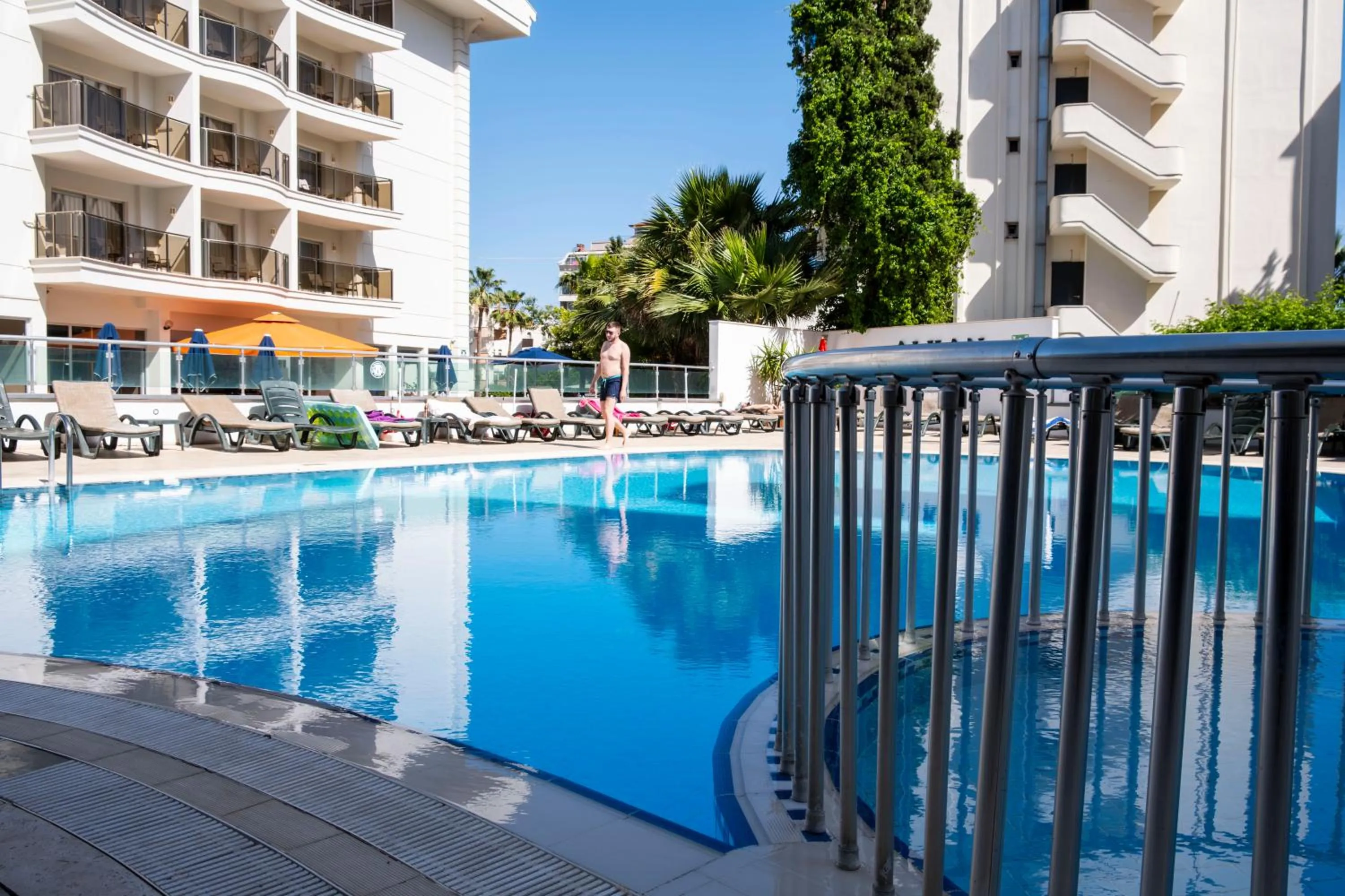 Pool view in Marmaris Alkan Hotel
