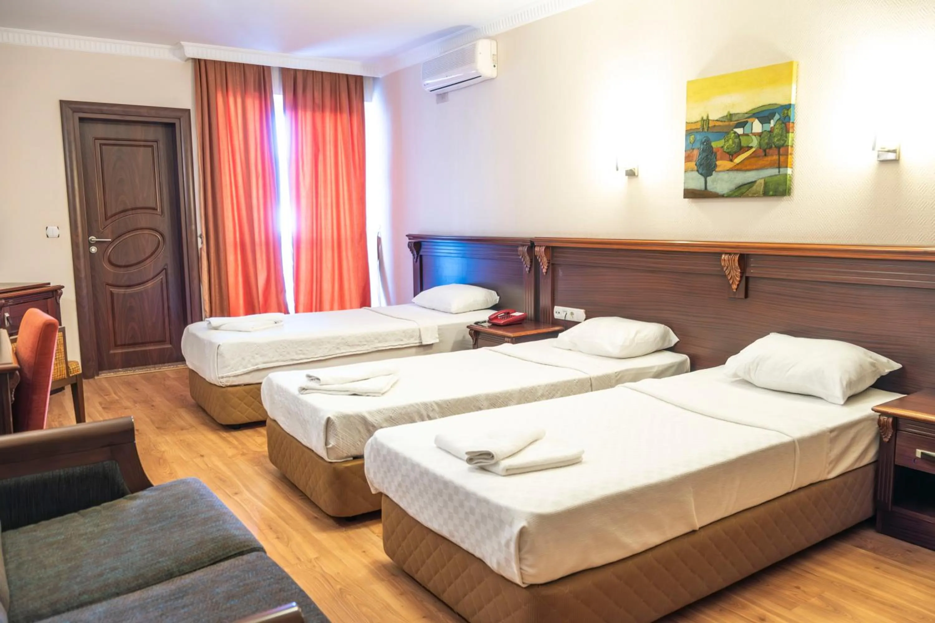 Bed in Marmaris Alkan Hotel
