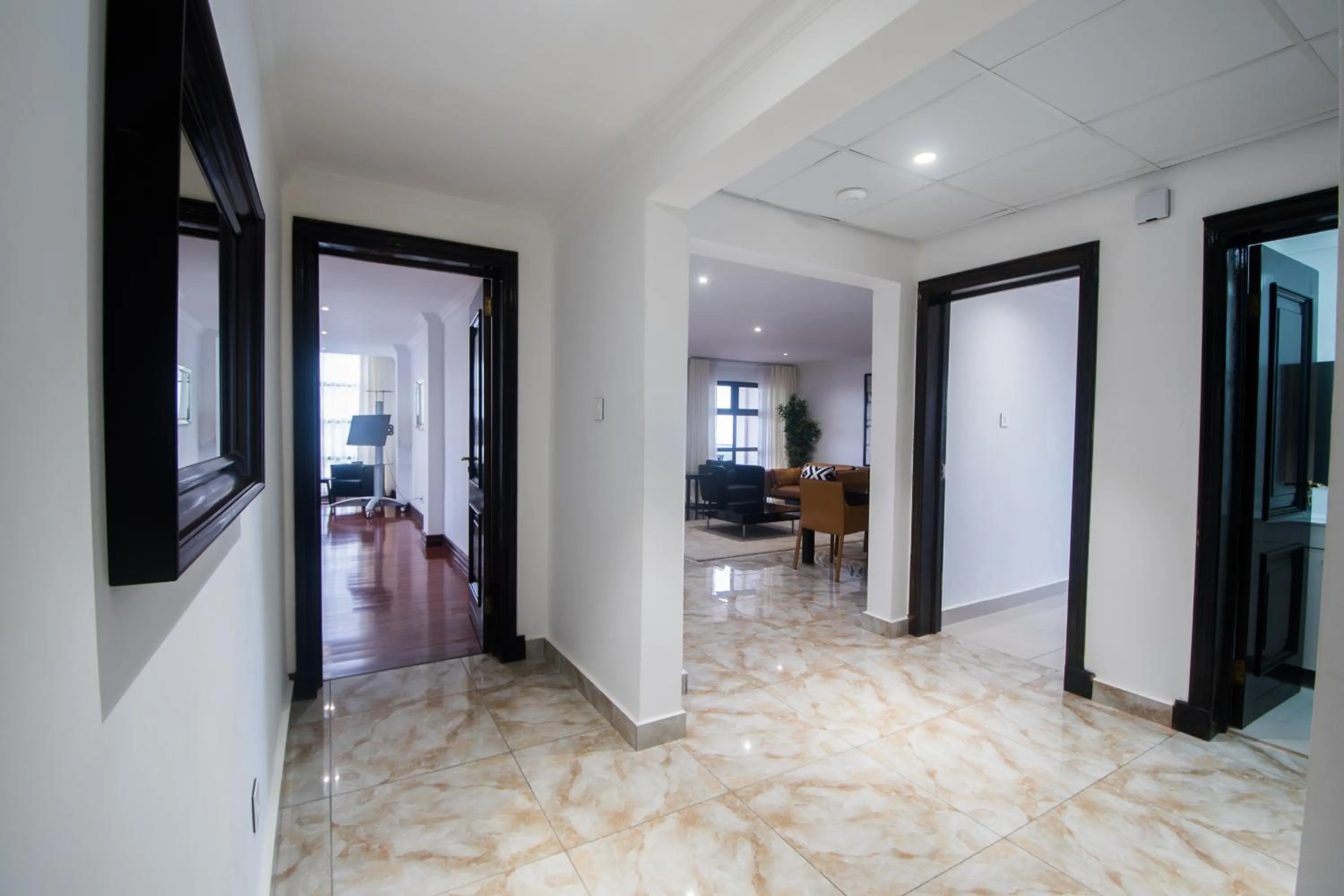 Patio, Bed in WDC APARTHOTEL - BUEA