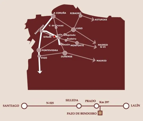 Location in Pazo de Bendoiro