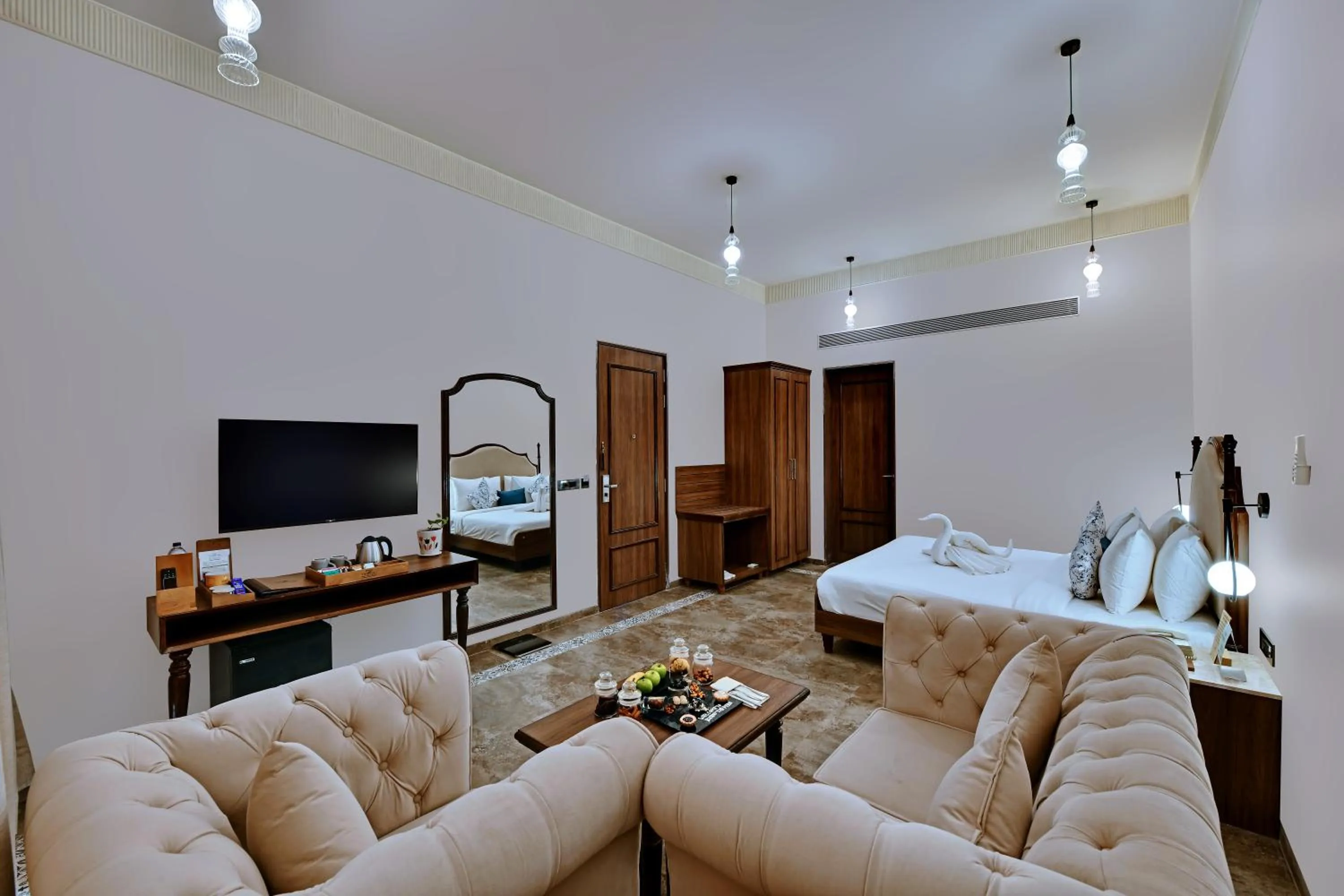 Bedroom in Bhanu The Fern Forest Resort & Spa, Jambughoda