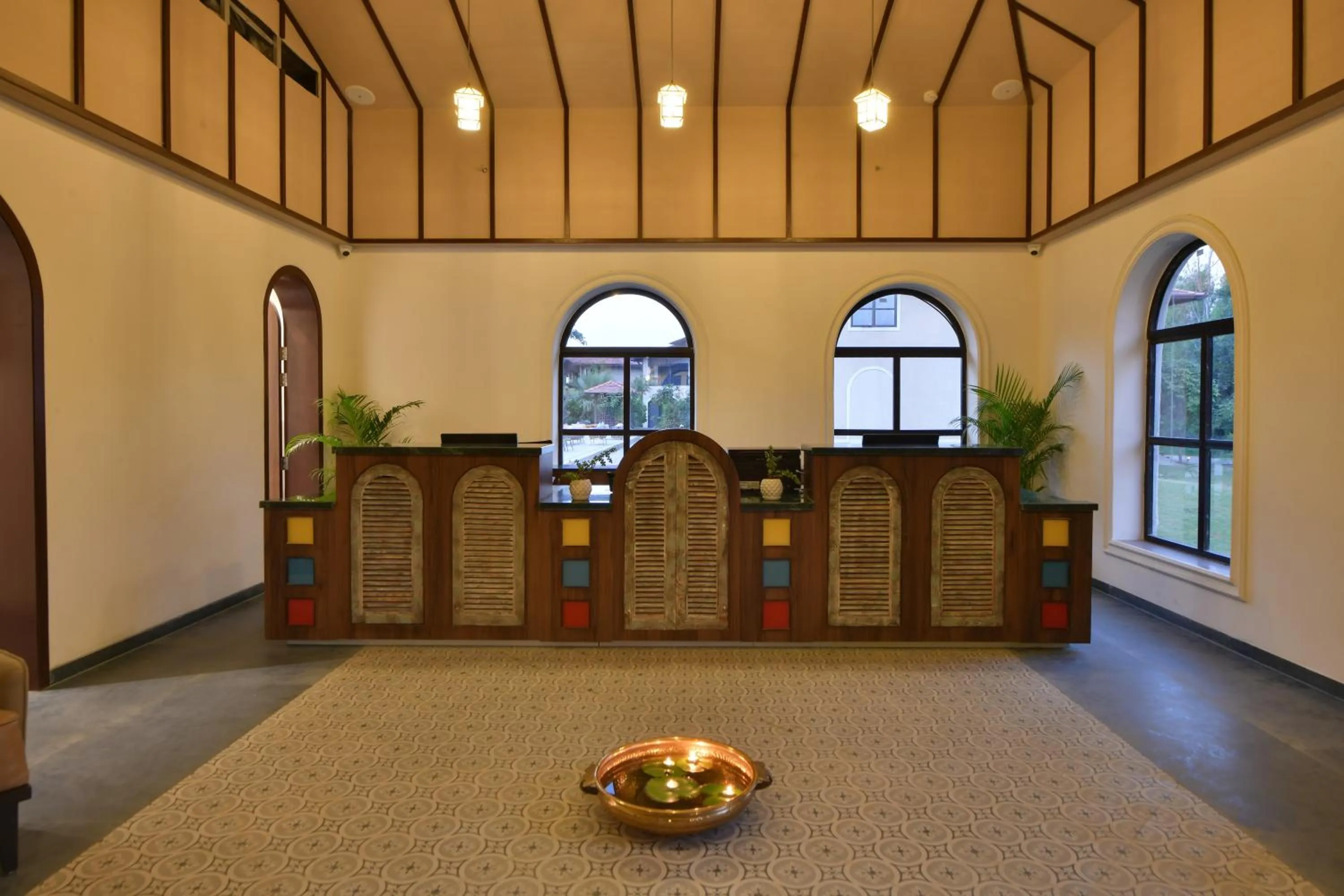 Lobby or reception in Bhanu The Fern Forest Resort & Spa, Jambughoda