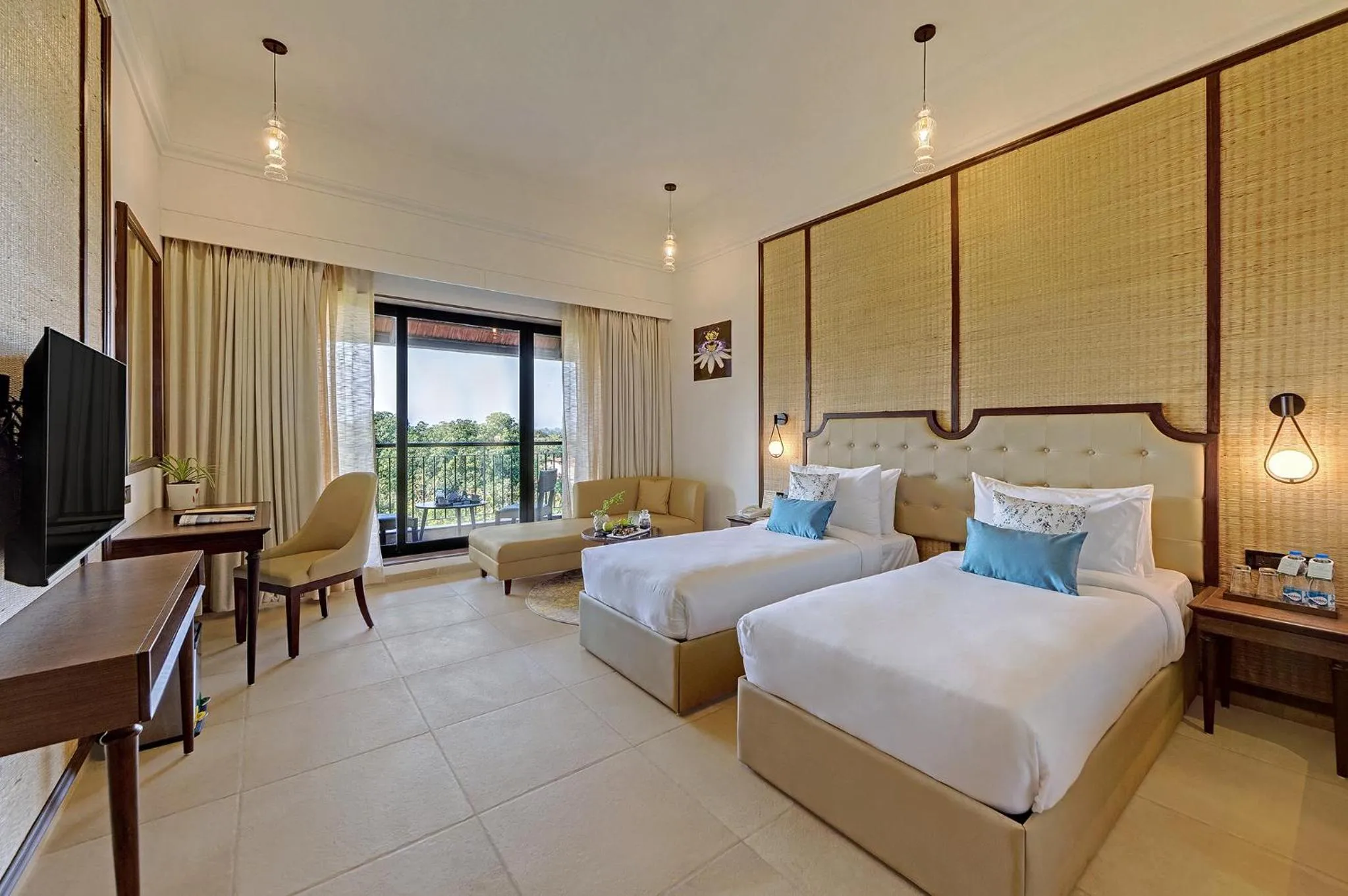 Bedroom, Bed in Bhanu The Fern Forest Resort & Spa Jambughoda, Series by Marriott