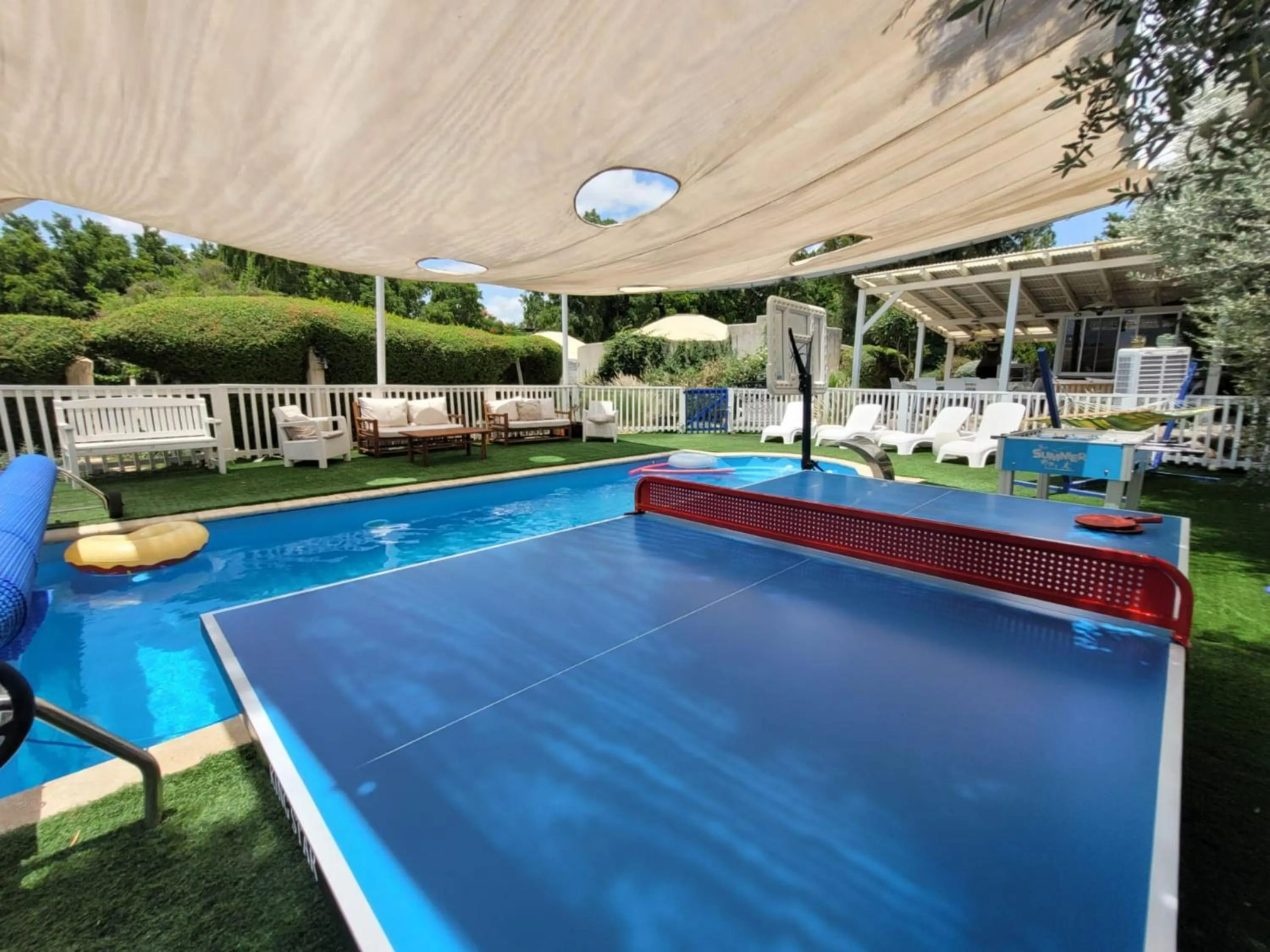 Pool view in Helios Luxury Suites