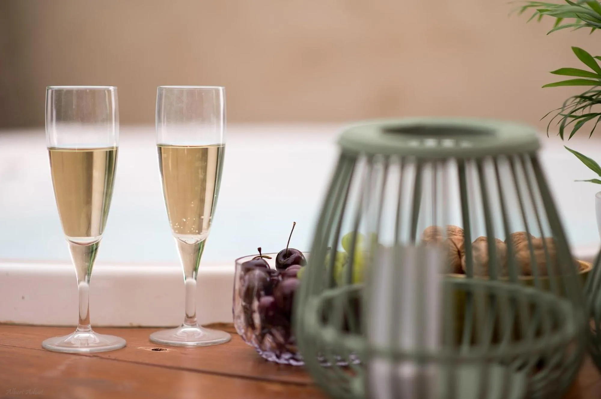 Drinks in Helios Luxury Suites