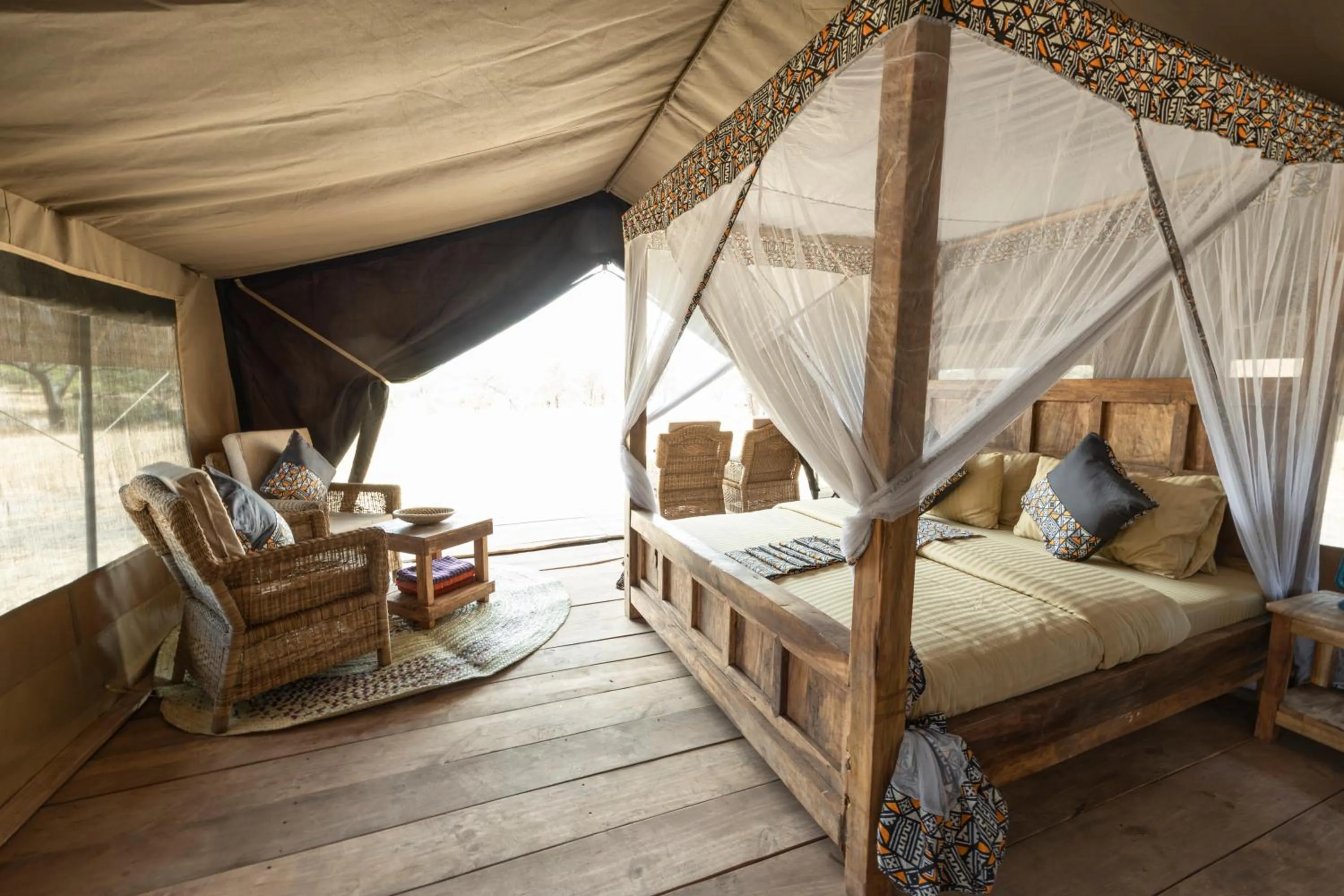 Seating area, Bed in Africa Safari South Serengeti Ndutu Ngorongoro