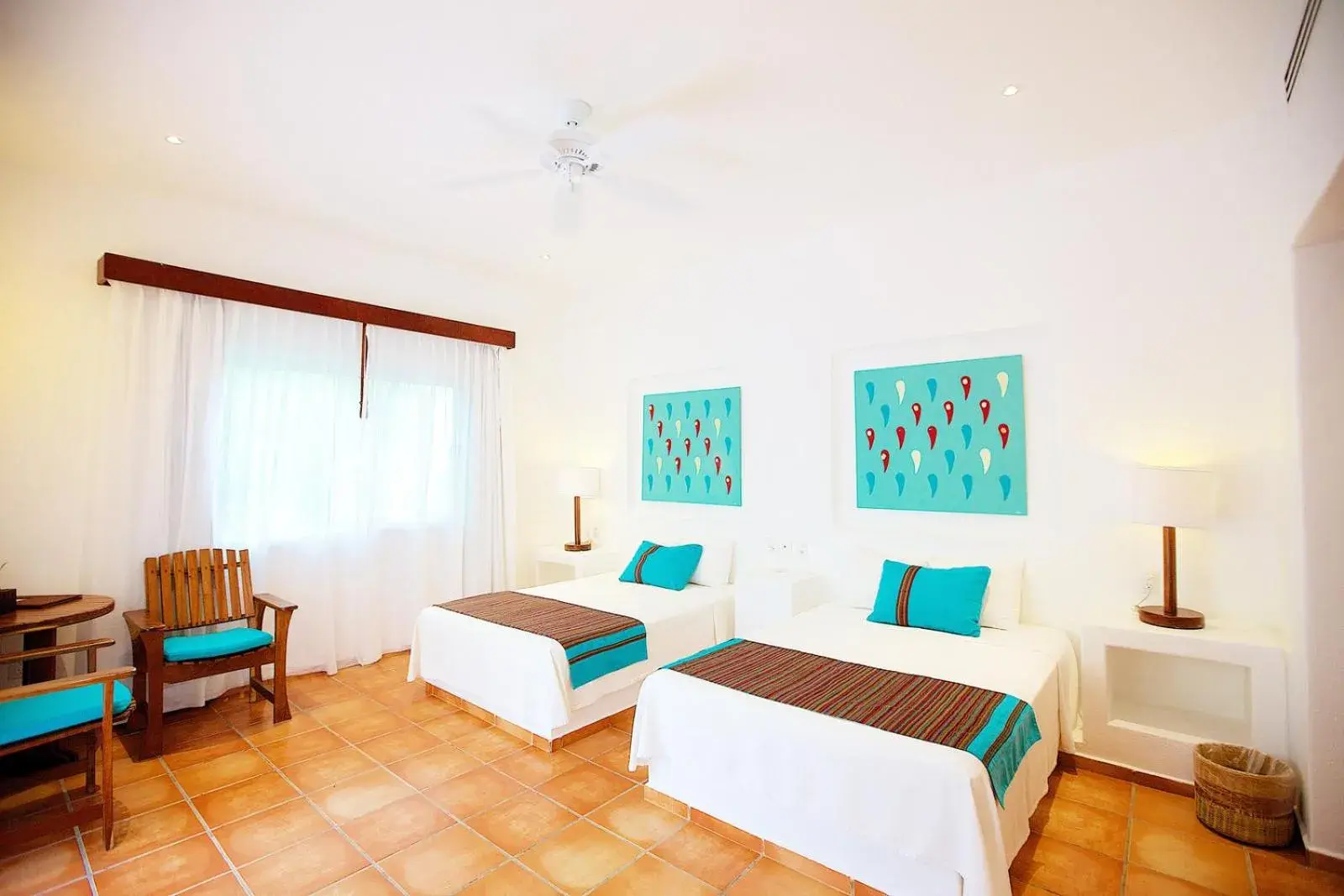 Double Room with Two Double Beds in Hotel Rancho Encantado Double Room with Two Double Beds in Hotel Rancho Encantado