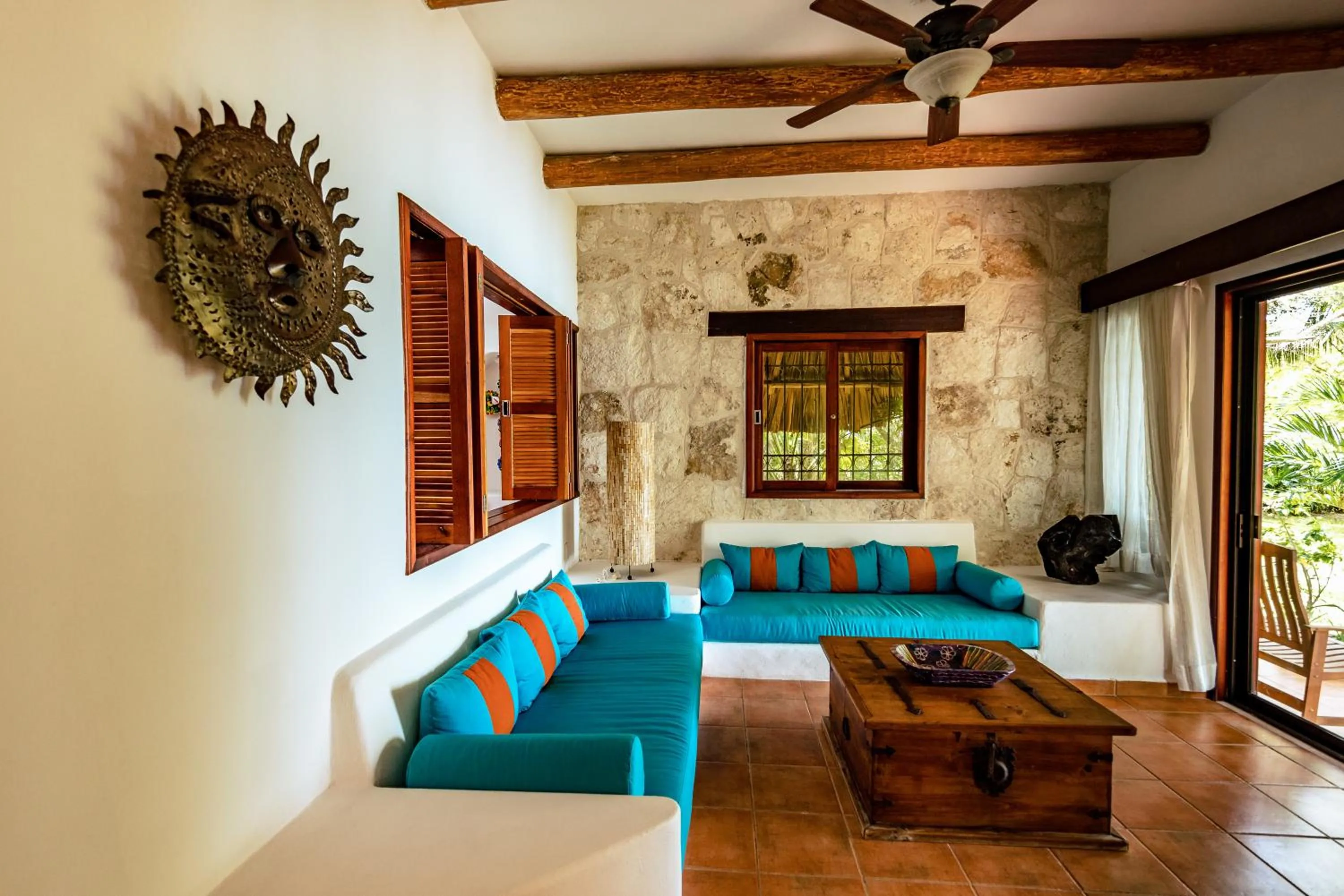 Living room in Hotel Rancho Encantado