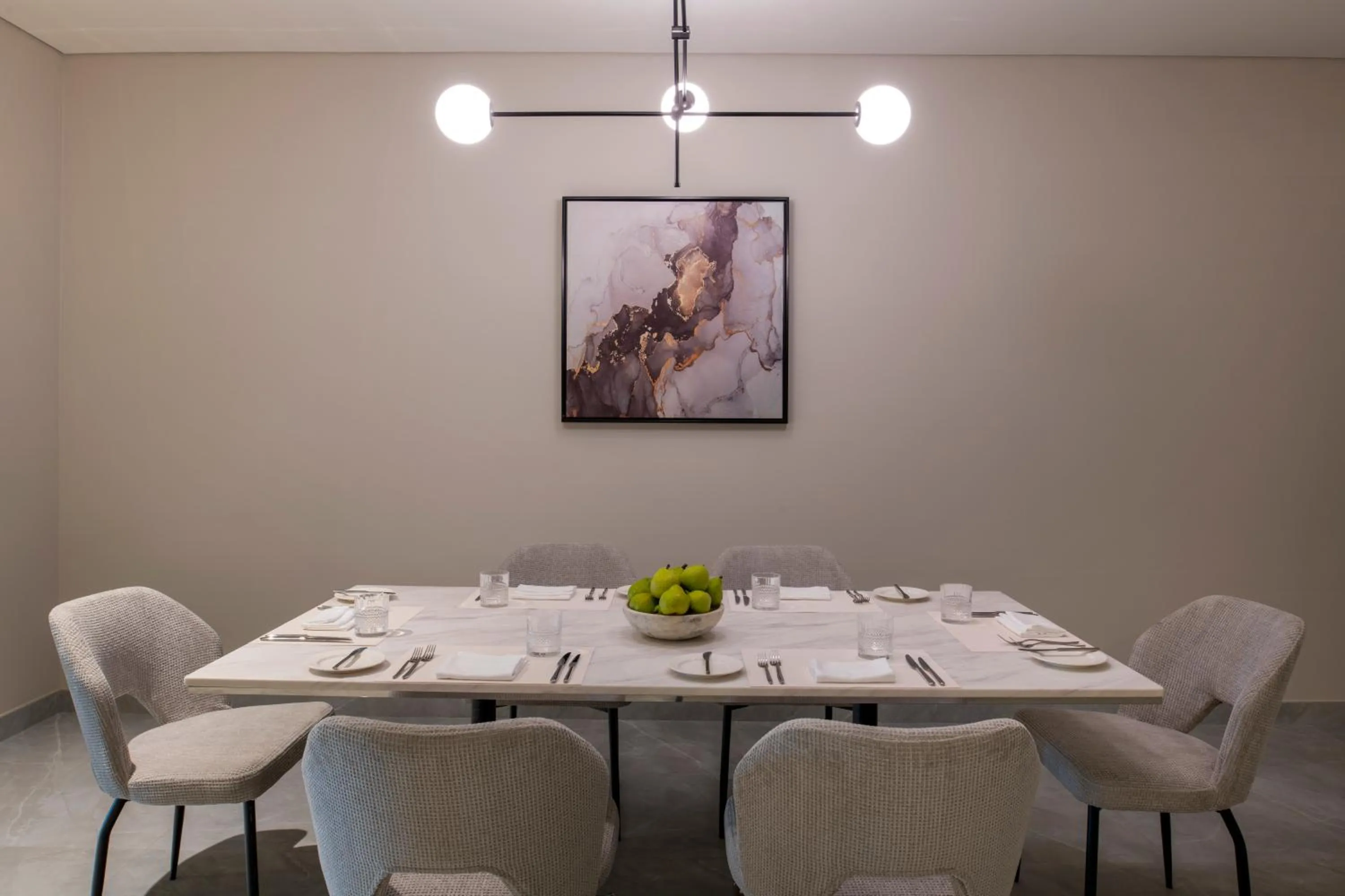 Dining area in Steigenberger Residence Doha