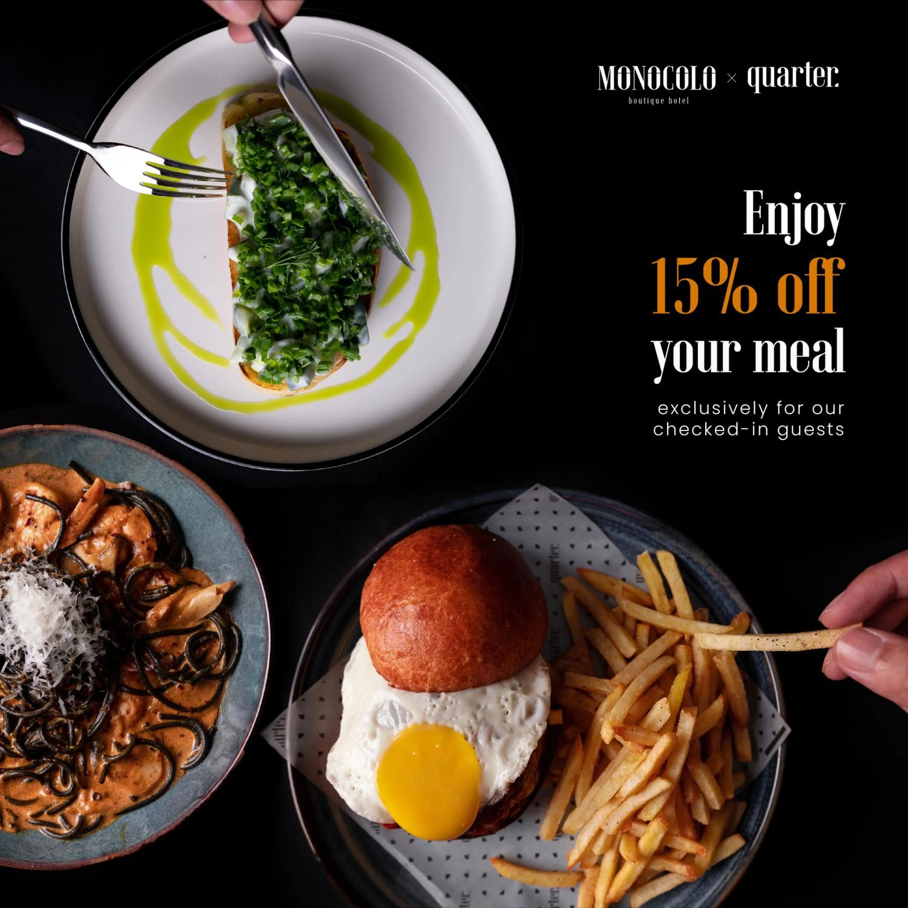 Restaurant/places to eat in Monocolo Boutique Hotel