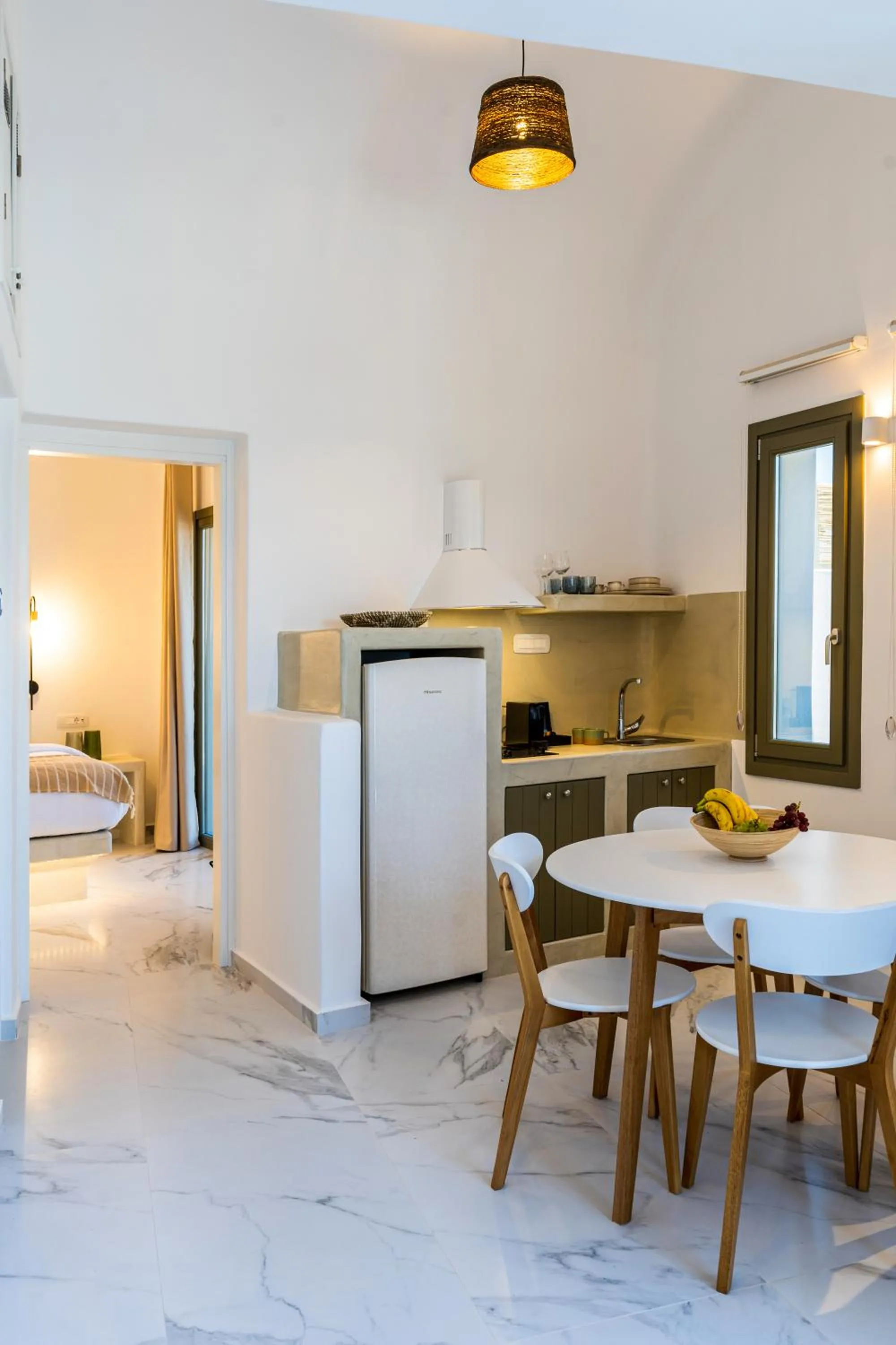 kitchen in Lavadoze Luxury Suites