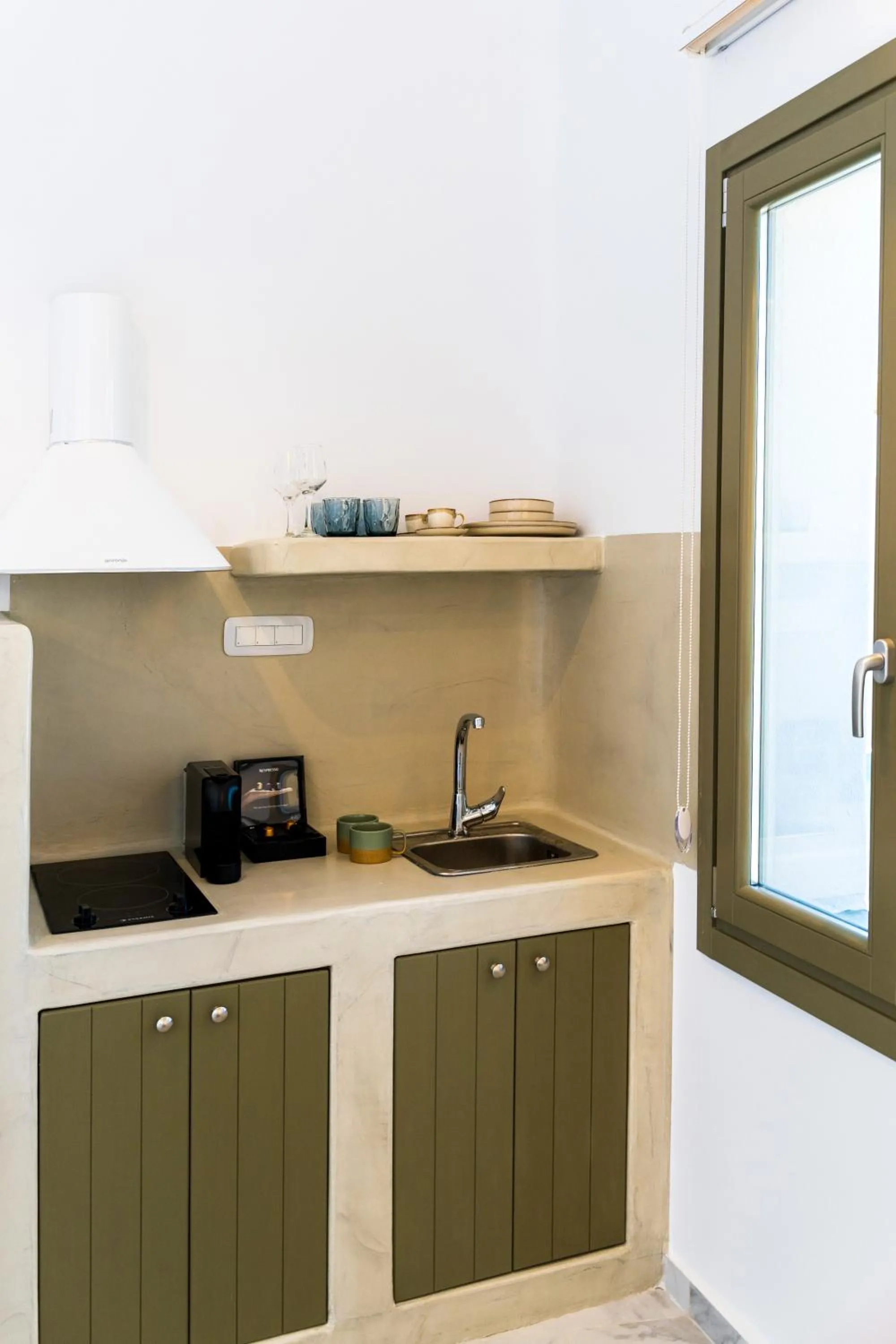 kitchen in Lavadoze Luxury Suites