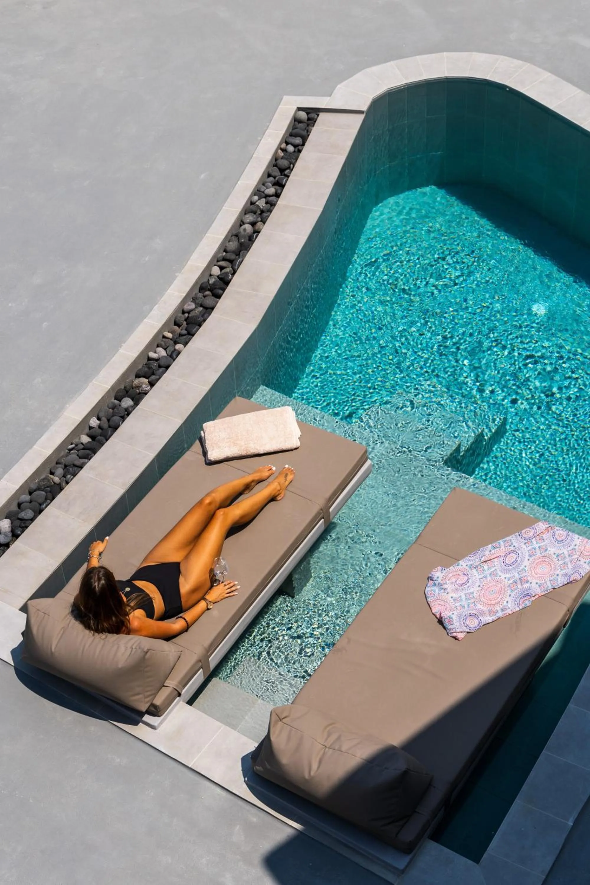 Swimming pool in Lavadoze Luxury Suites