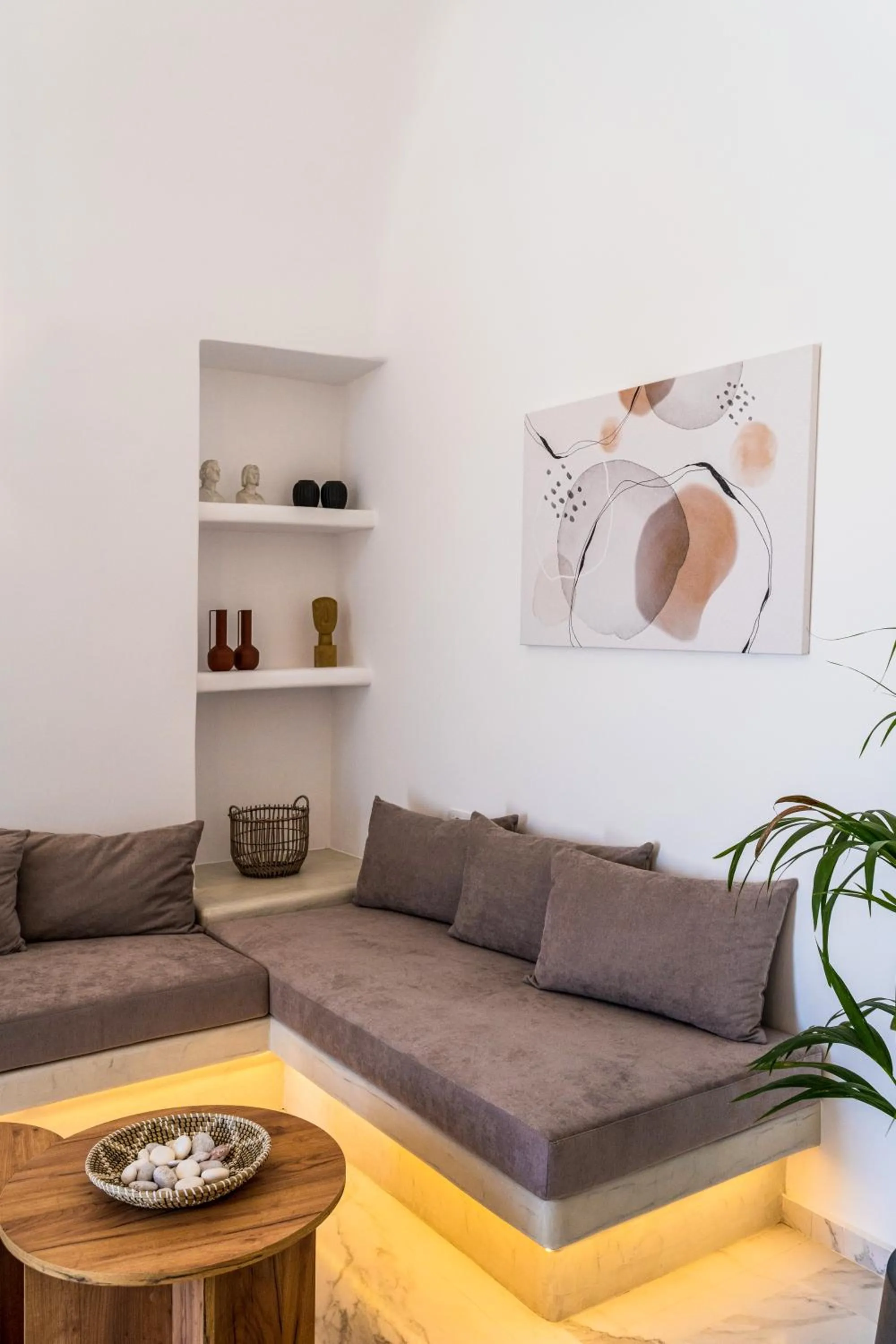 Living room in Lavadoze Luxury Suites