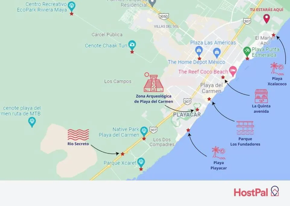 Floor plan in Luxury Studio in Playa del Carmen