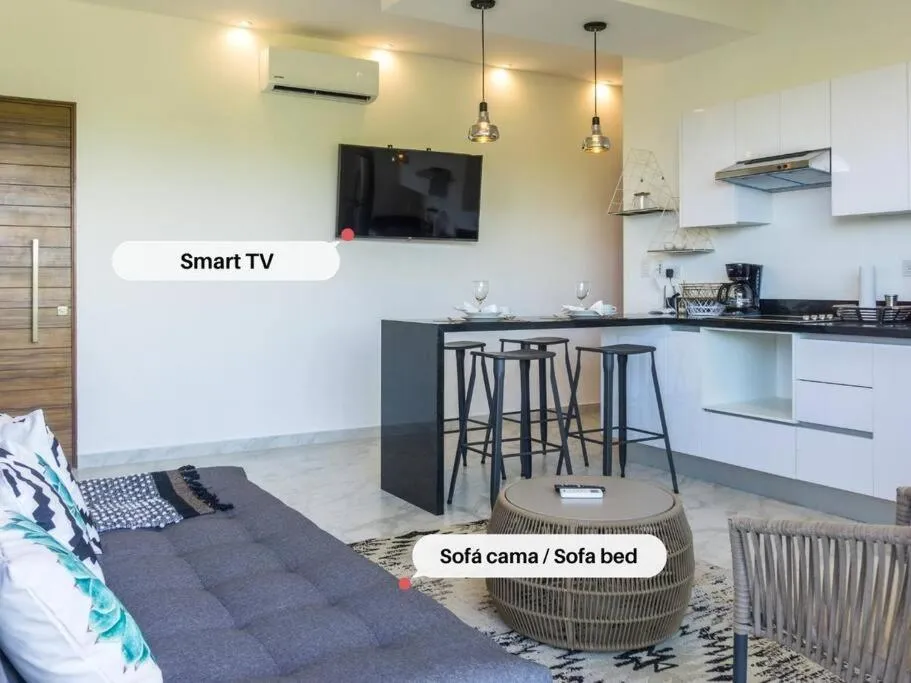 TV and multimedia in Luxury Studio in Playa del Carmen