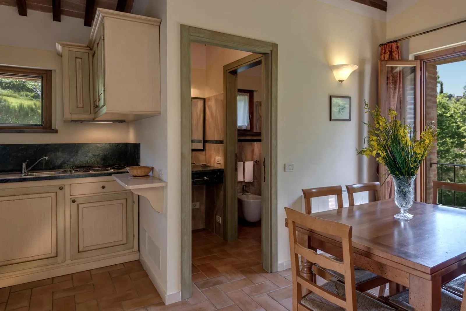 Kitchen or kitchenette in Antica Fonte Resort