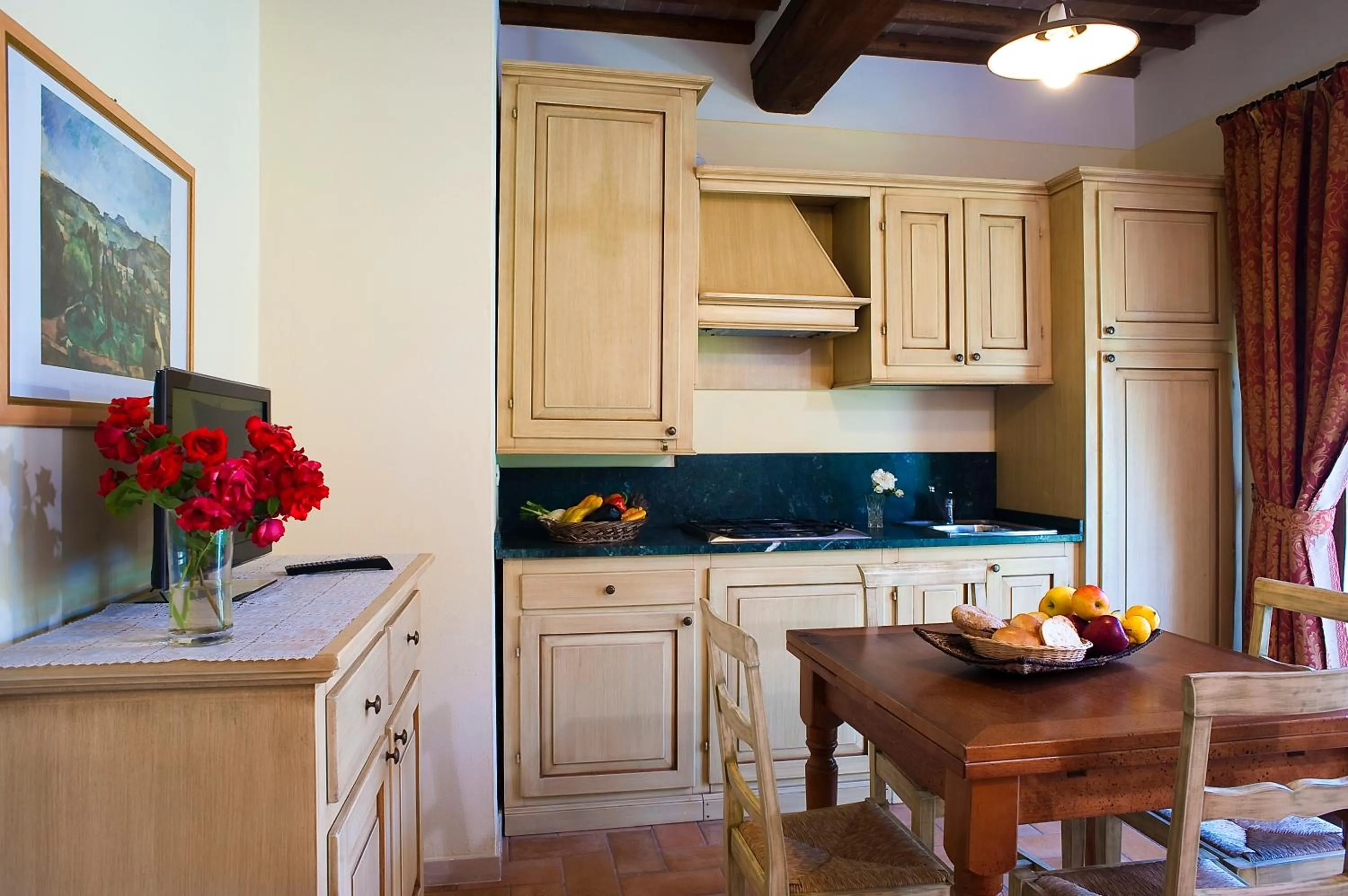 Kitchen or kitchenette in Antica Fonte Resort