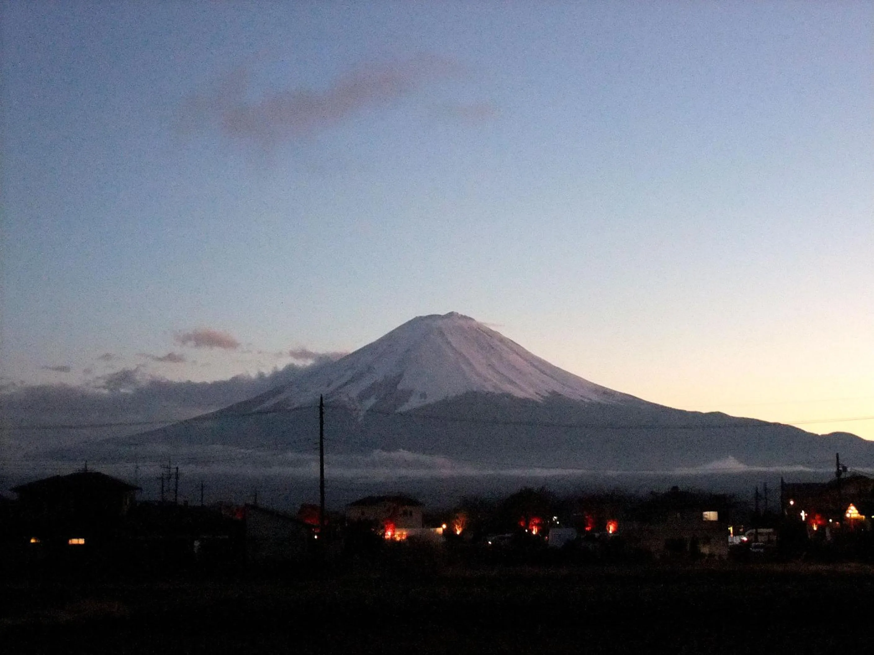 Mountain view in Lake Villa Kawaguchiko