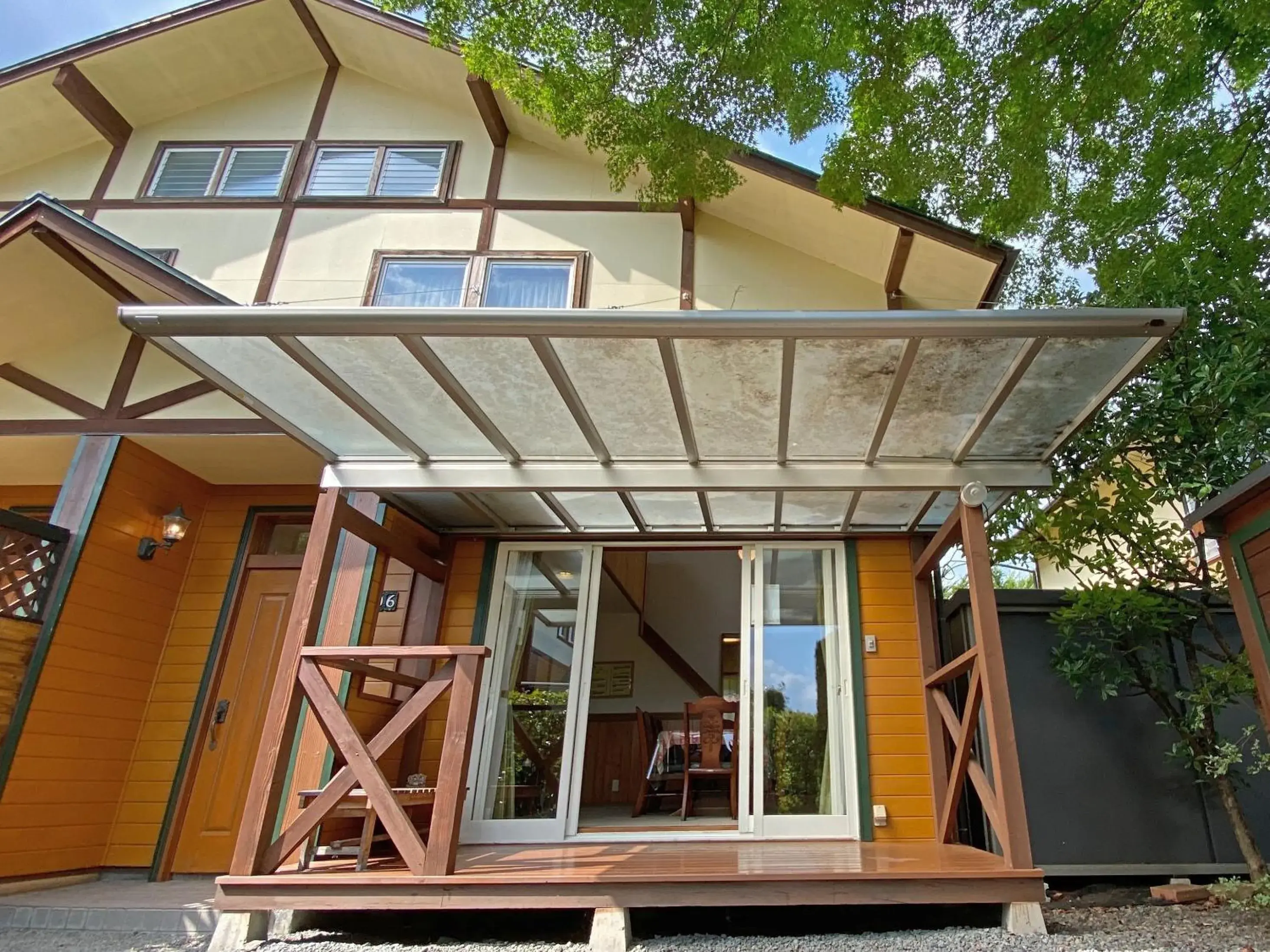 Balcony/Terrace in Lake Villa Kawaguchiko Balcony/Terrace in Lake Villa Kawaguchiko