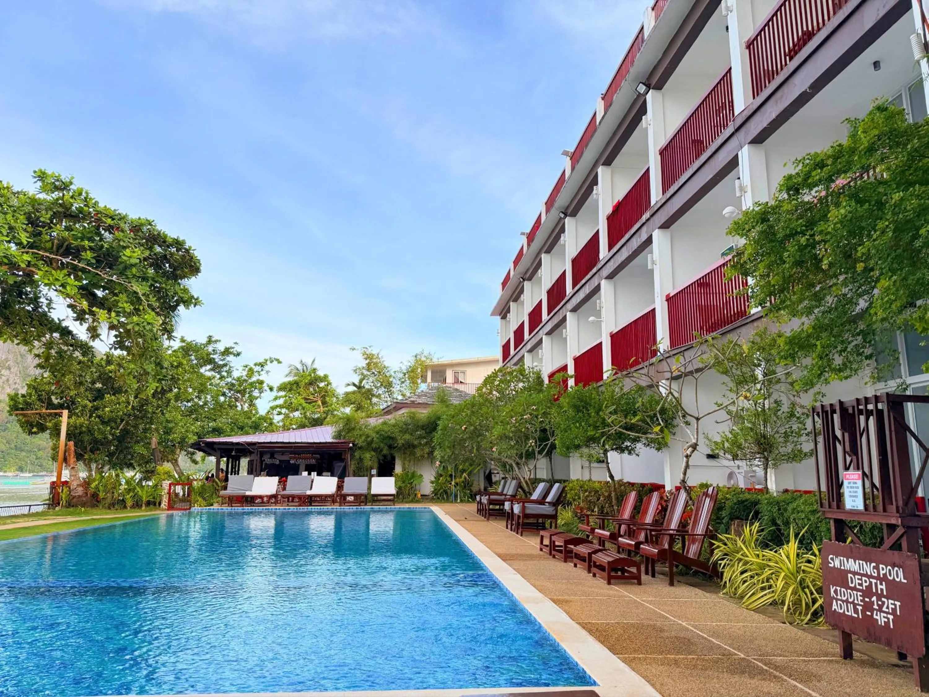 Pool view in Doublegem Beach Resort and Hotel