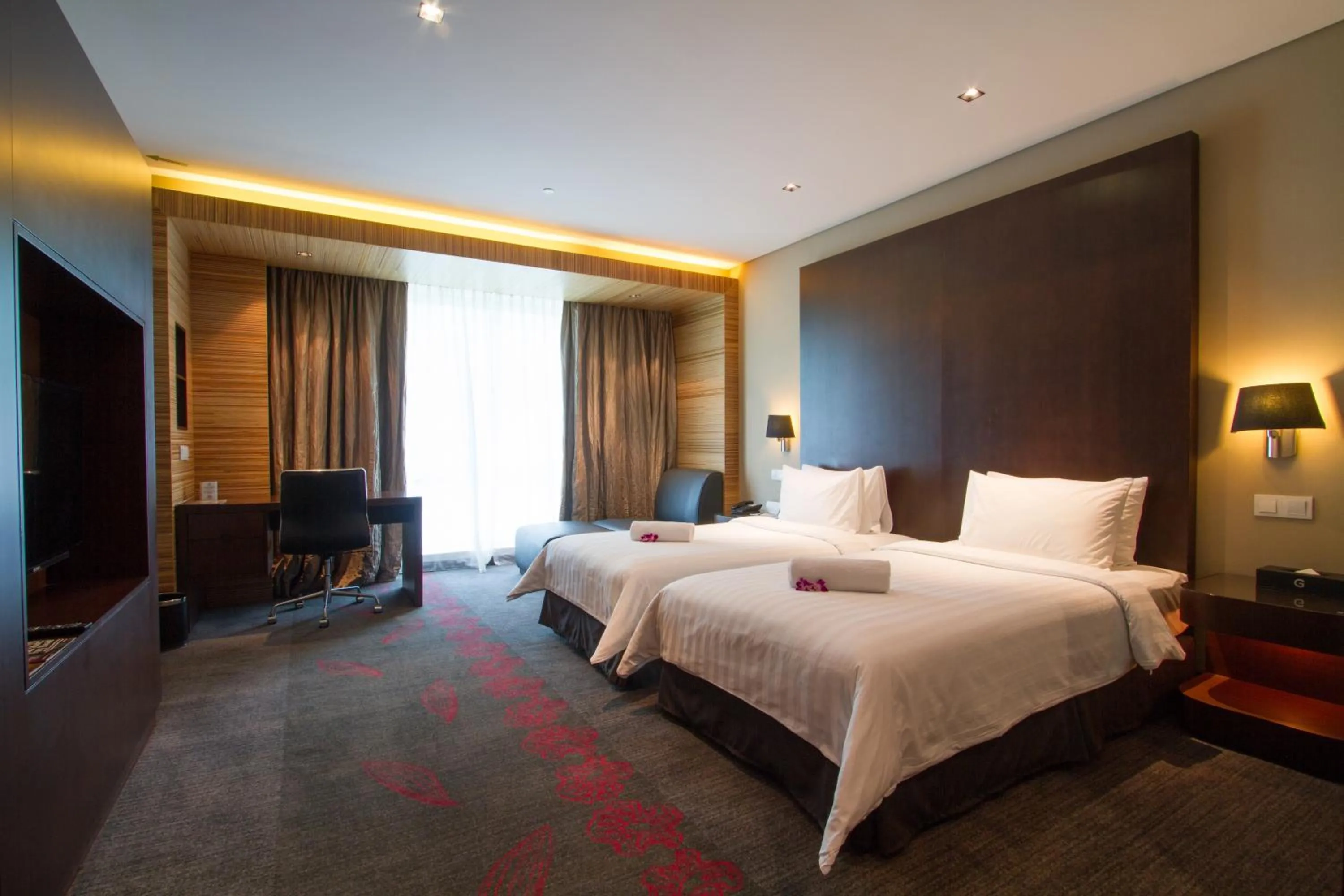 Seating area, Bed in Grandis Hotels and Resorts