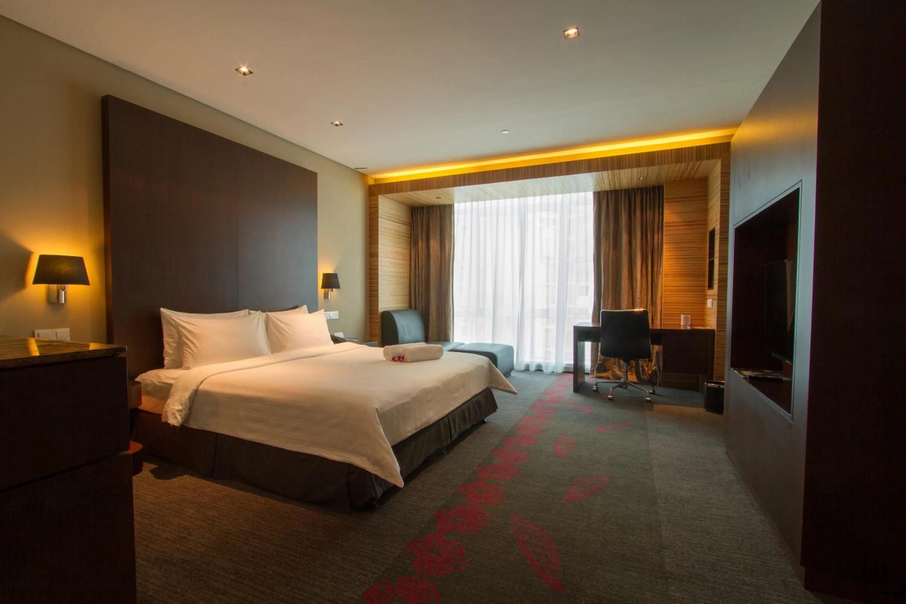 Seating area, Bed in Grandis Hotels and Resorts