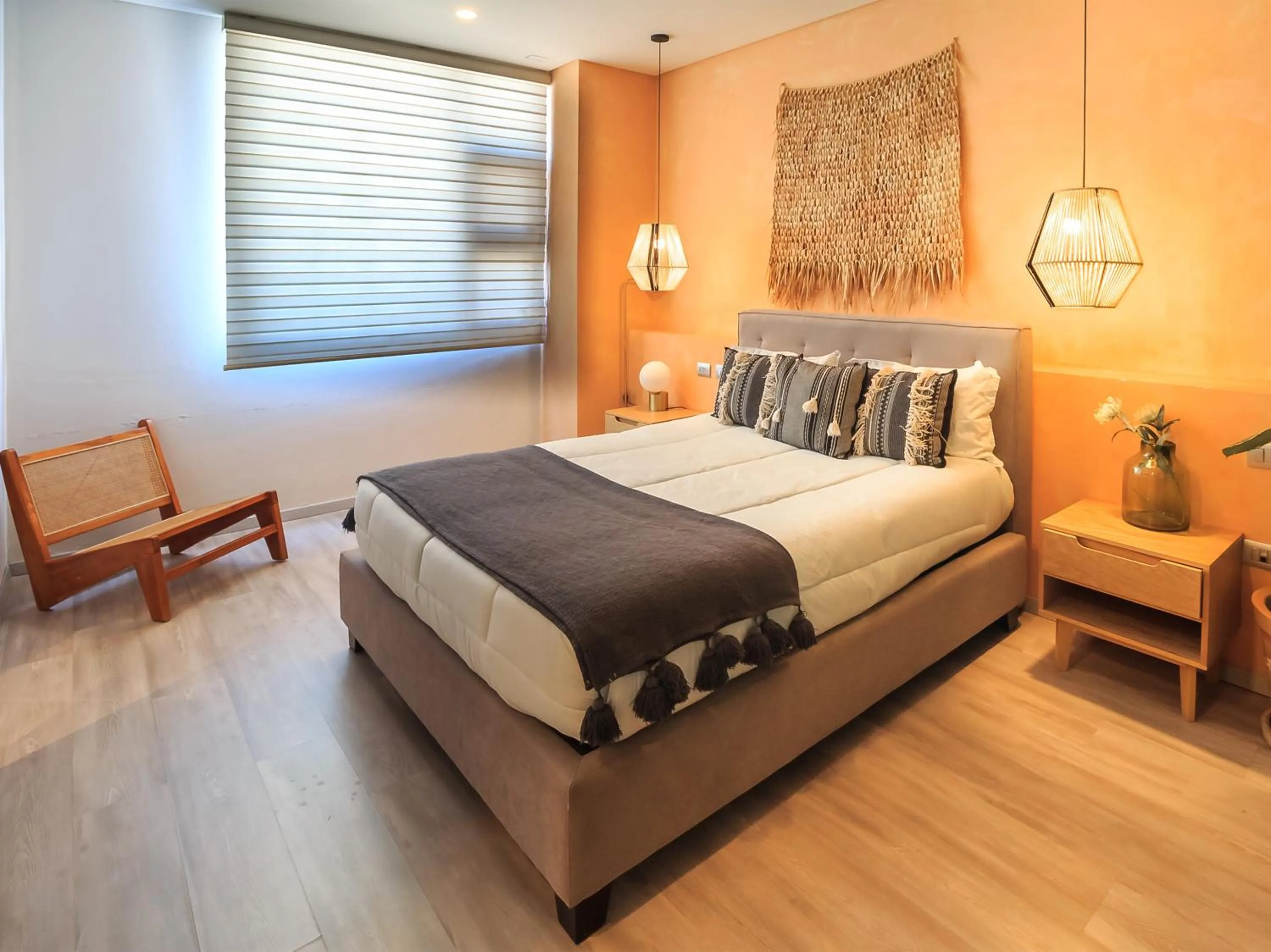 Bed in Tribu Sonata with pool