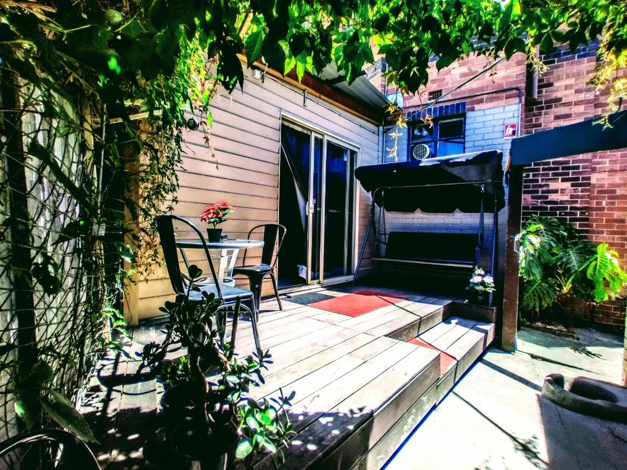 Inner courtyard view in Richmond Private Rooms - 151 Hoddle Homestay