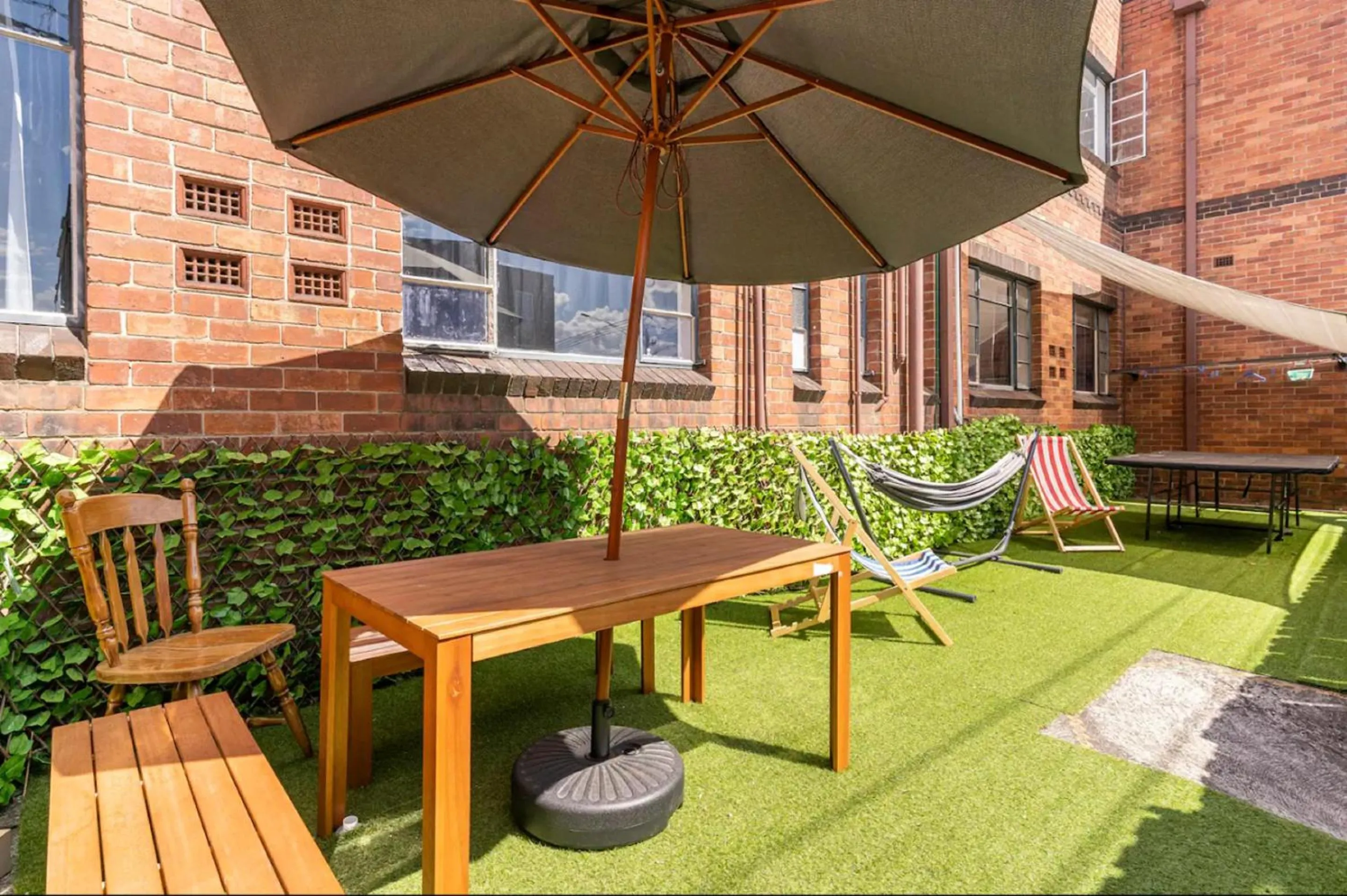 Inner courtyard view in Richmond Private Rooms - 151 Hoddle Homestay