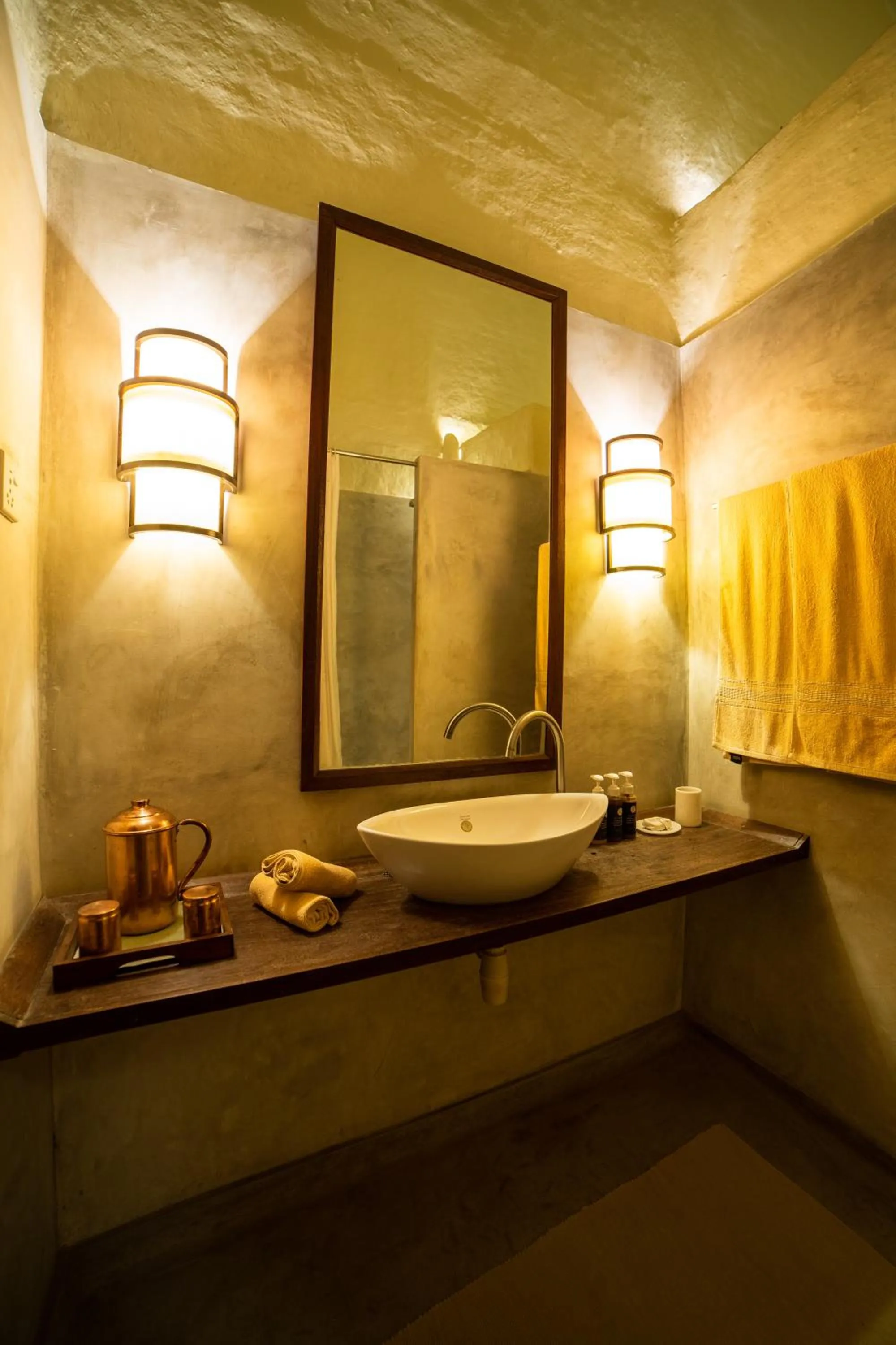 Bathroom in Tiger Tops Karnali Lodge