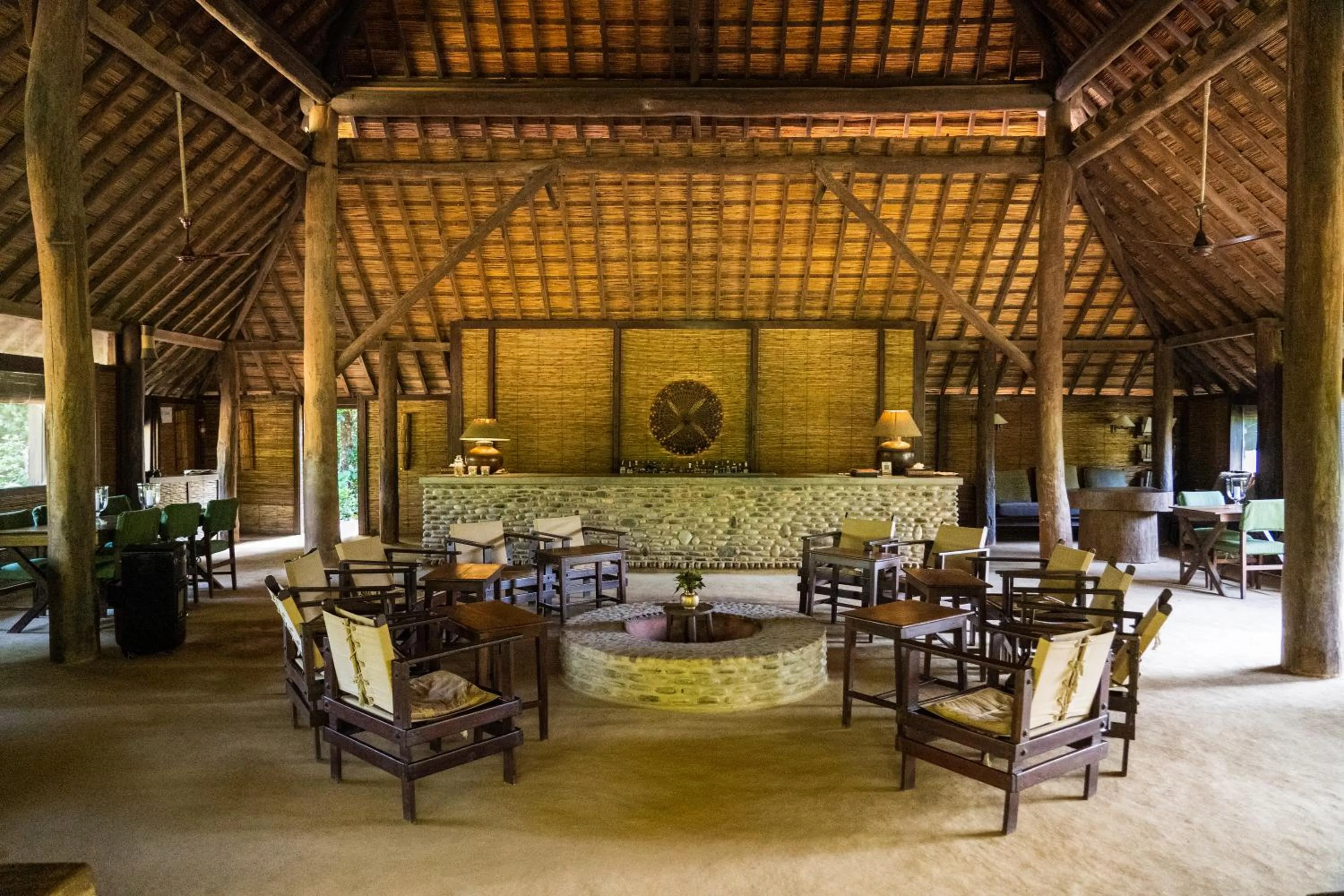 Dining area in Tiger Tops Karnali Lodge