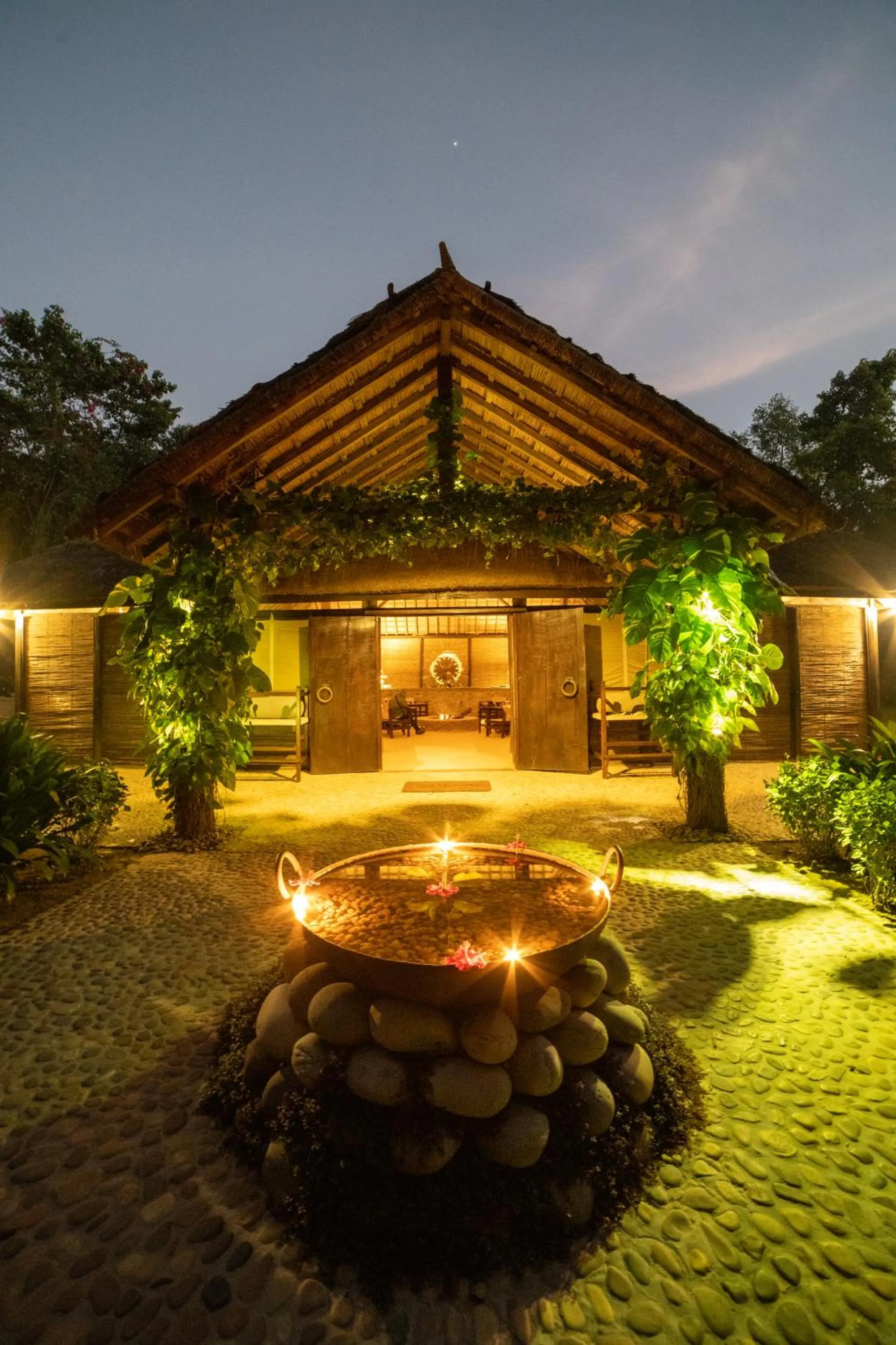 Facade/entrance in Tiger Tops Karnali Lodge