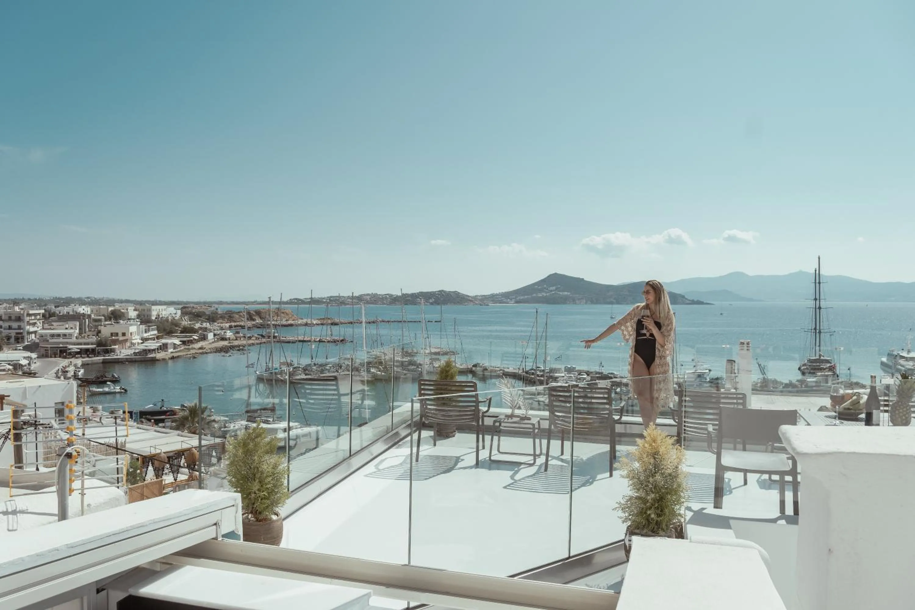 Patio in Mariet Naxos Elegant Suites